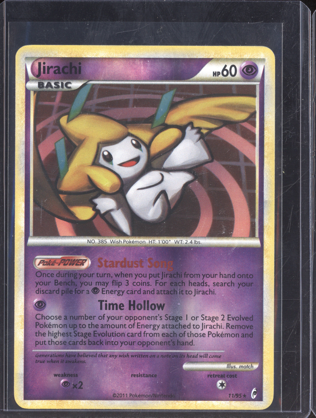 2011 Pokemon Call of Legends 11/95 Jirachi Reverse Holo