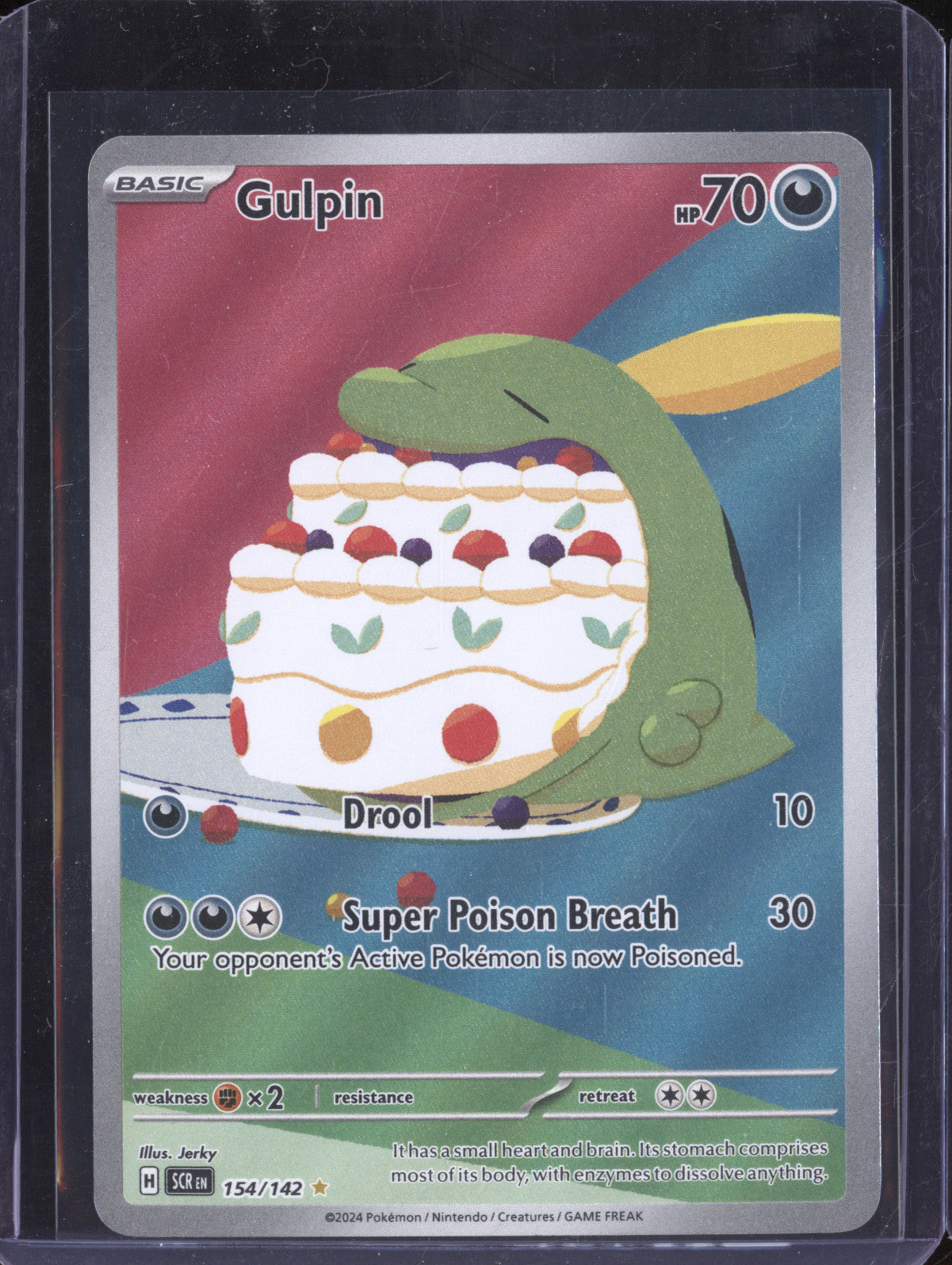 Gulpin 2024 Pokemon Stellar Crown 154/142 Illustration Rare
