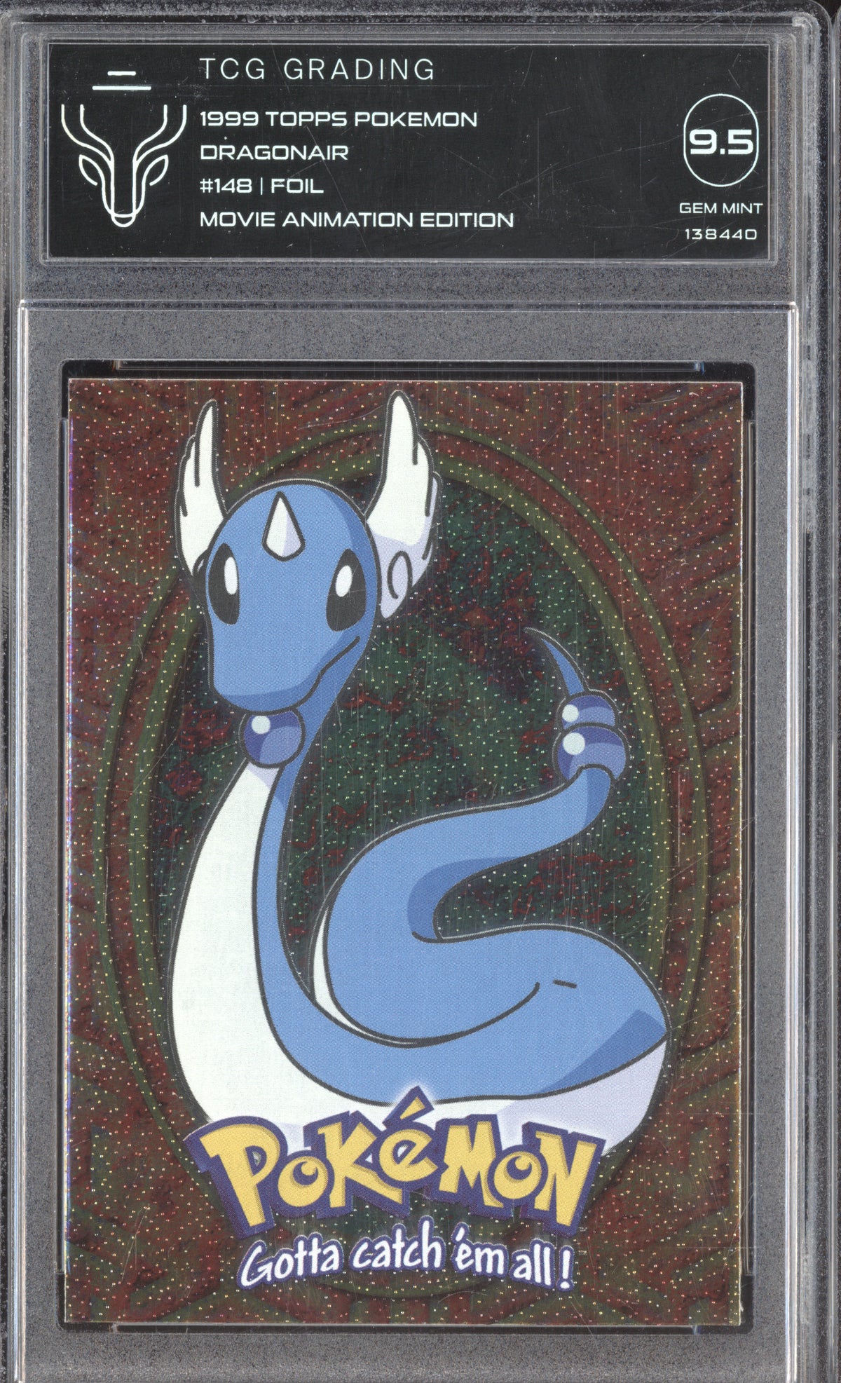 1999 dragonair pokemon card Topps 148 E11 TCG 9.5 Preserved in a tamper What are some of Set:50 kuralis:34546