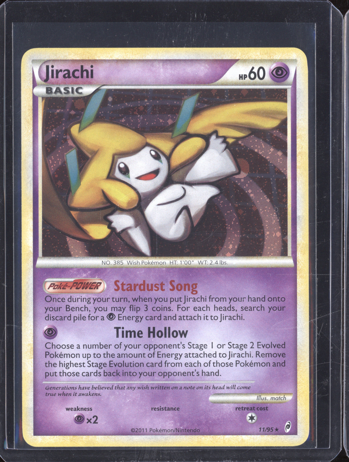 2011 Pokemon Call of Legends 11/95 Jirachi Holo