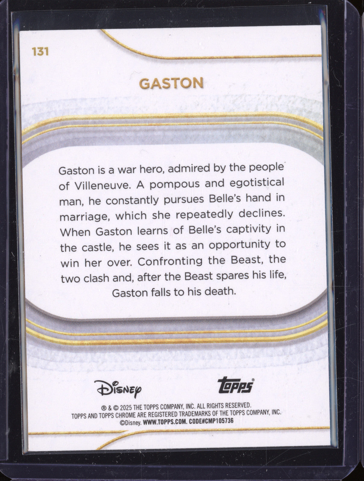 Gaston 2025 Topps Chrome 131 Purple Wave  53/75