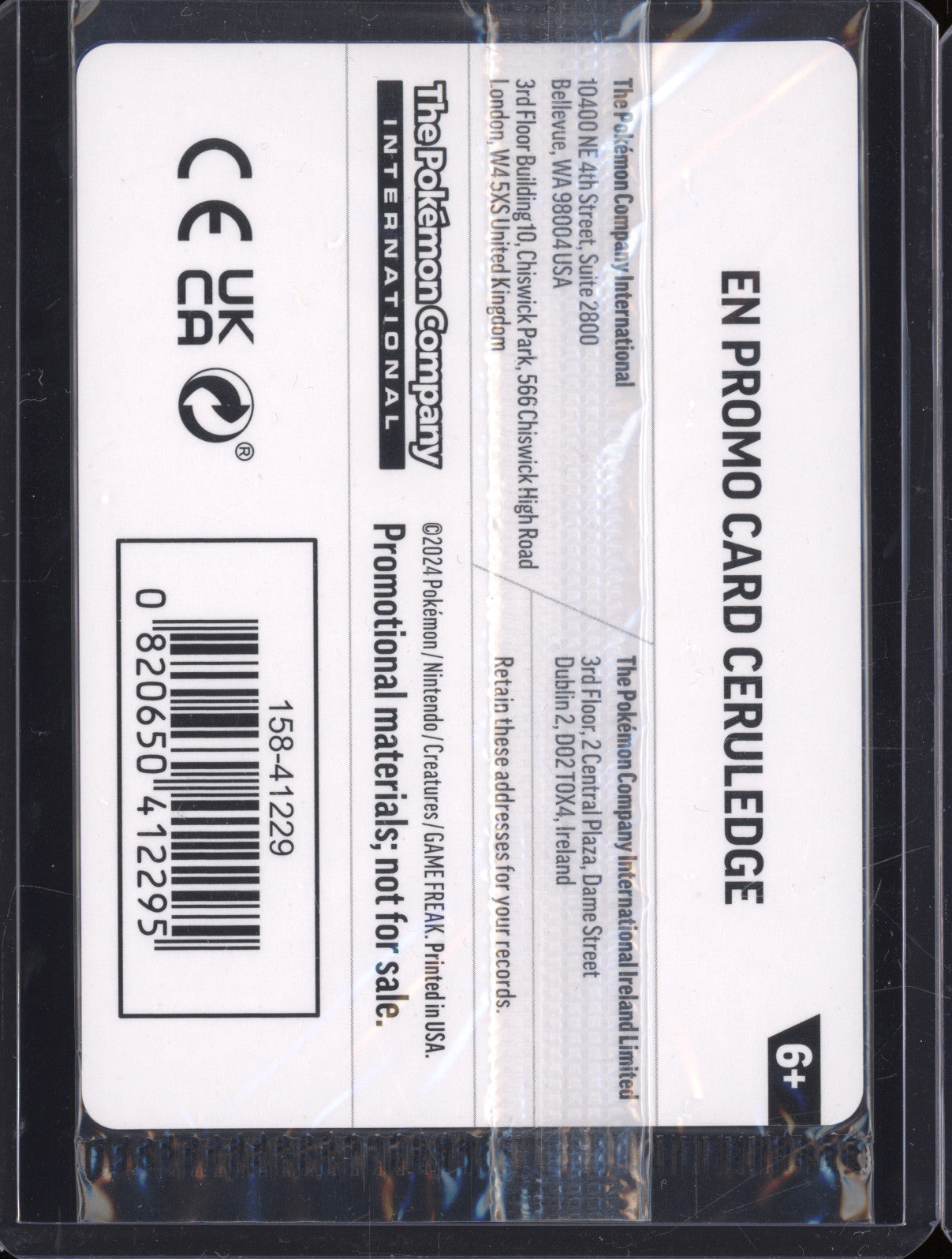 Ceruledge 2024 Pokemon Paldean Fates PAF 040/092 2024 Pokemon Day Promo