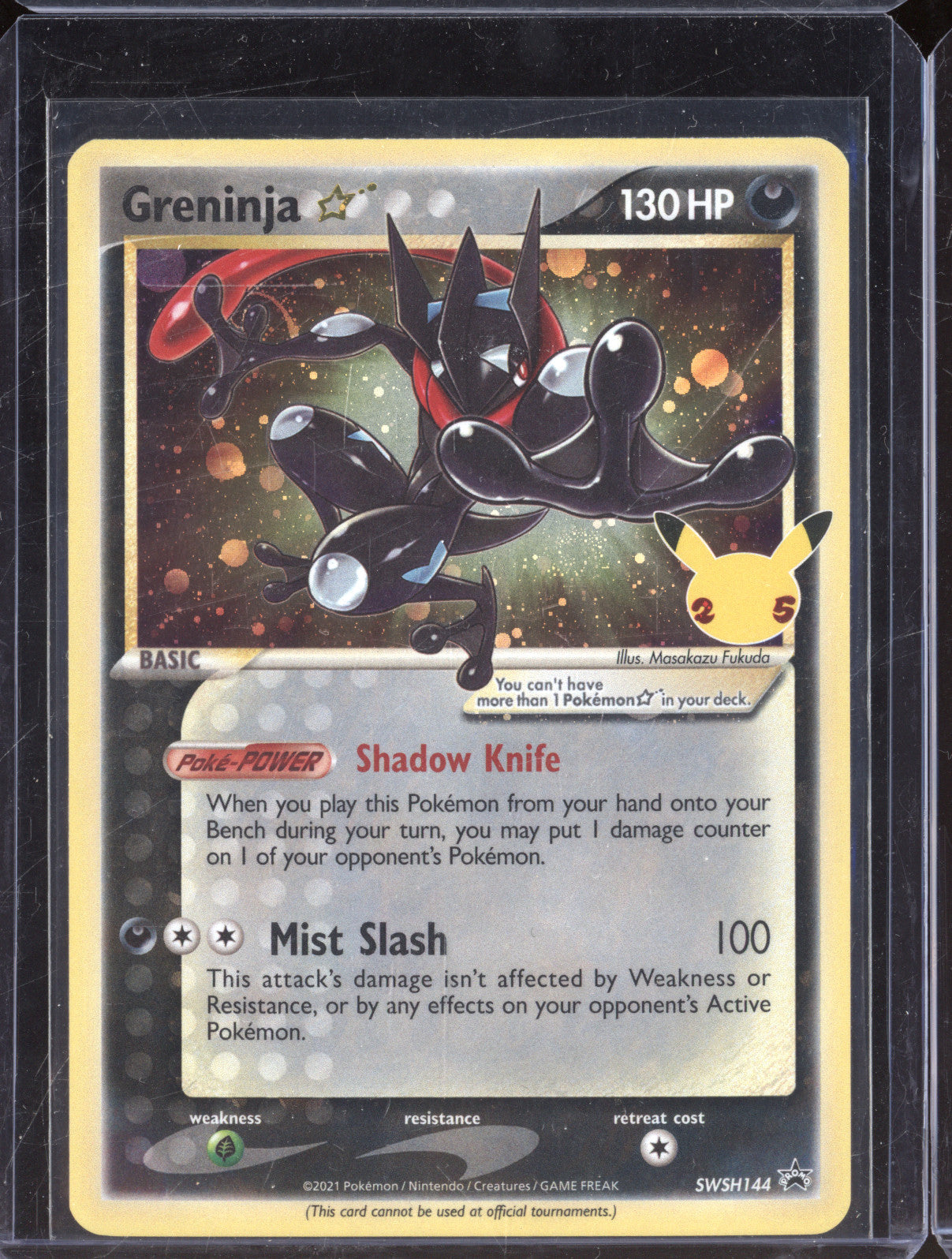 Greninja 2021 Pokemon Celebrations Classic Collection SWSH144 Gold Star Promo