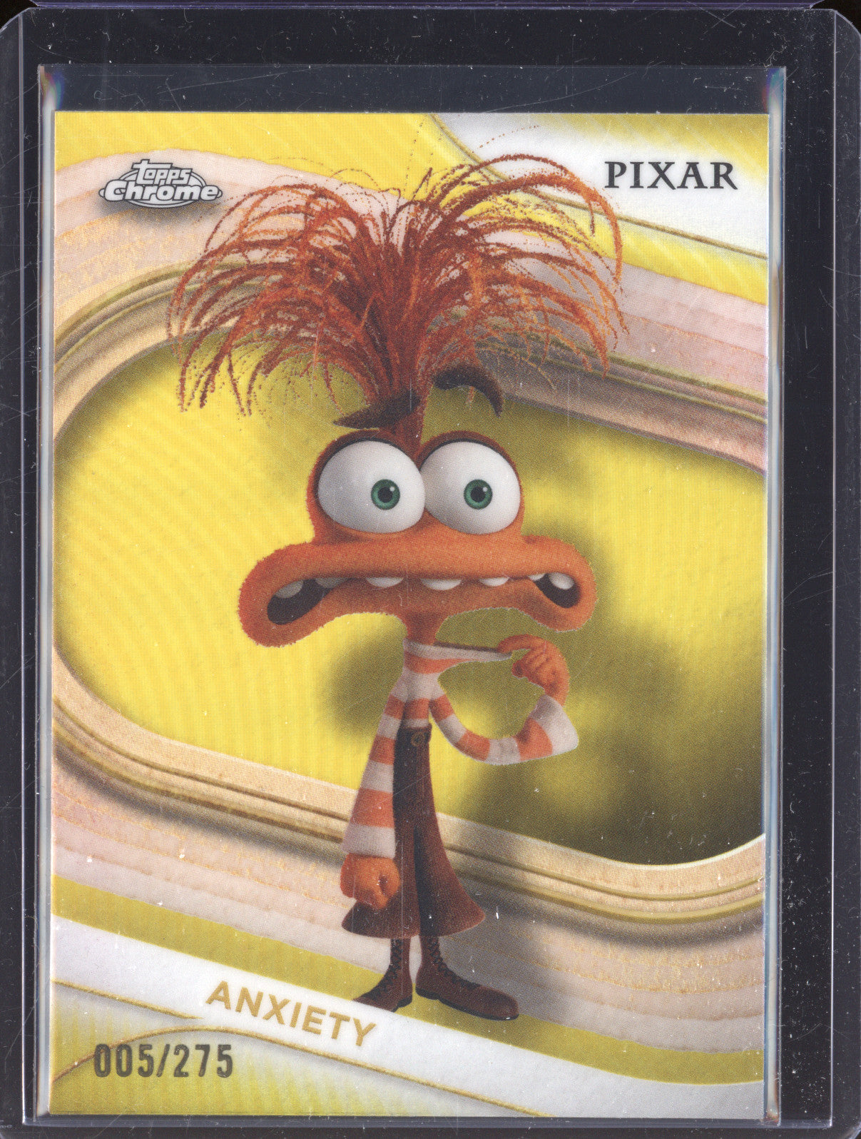 Anxiety 2025 Topps Chrome 84 Yellow Refractor 005/275