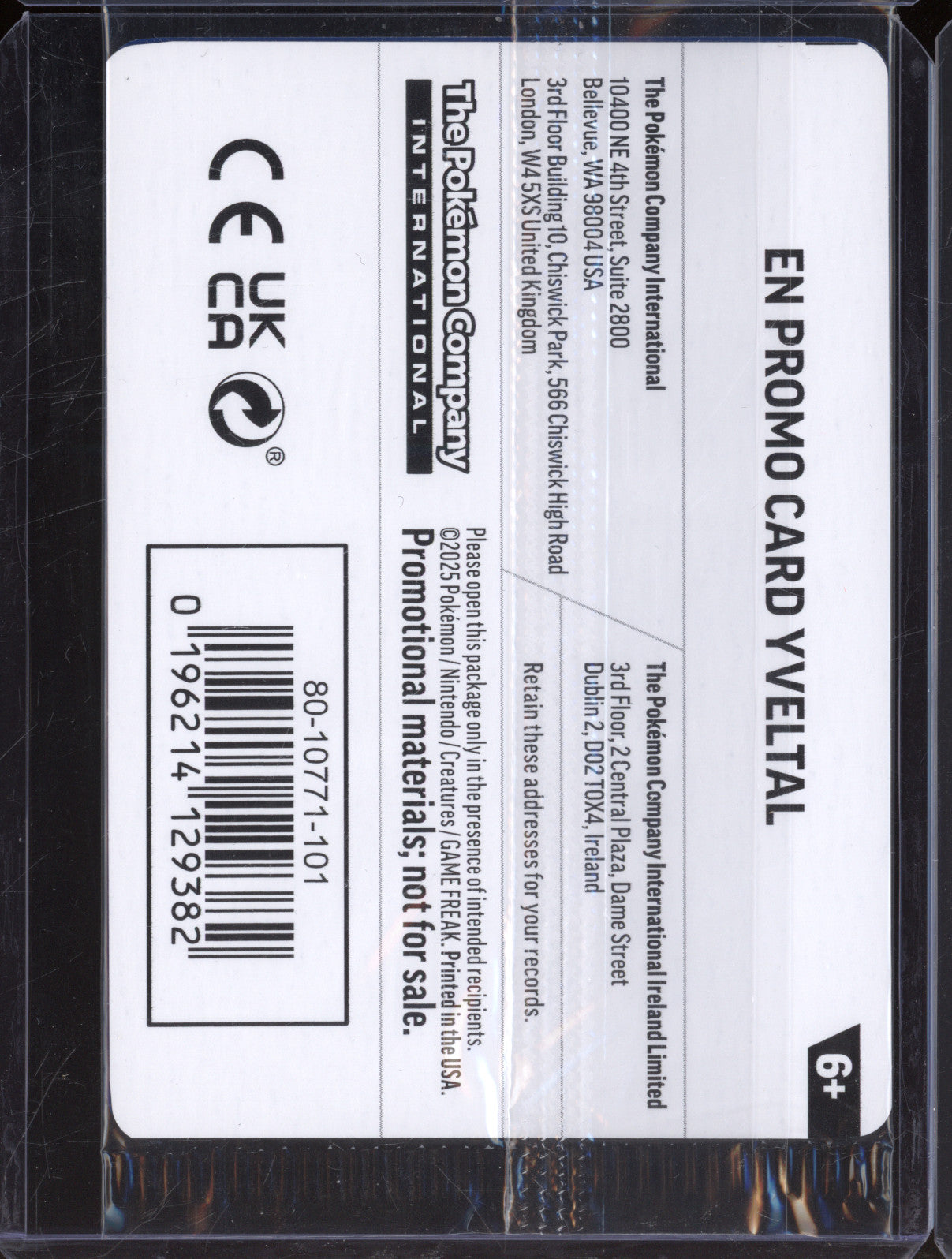 Yveltal 2025 Pokemon Mega Evolutions MEG 088/132 EB Games Promo