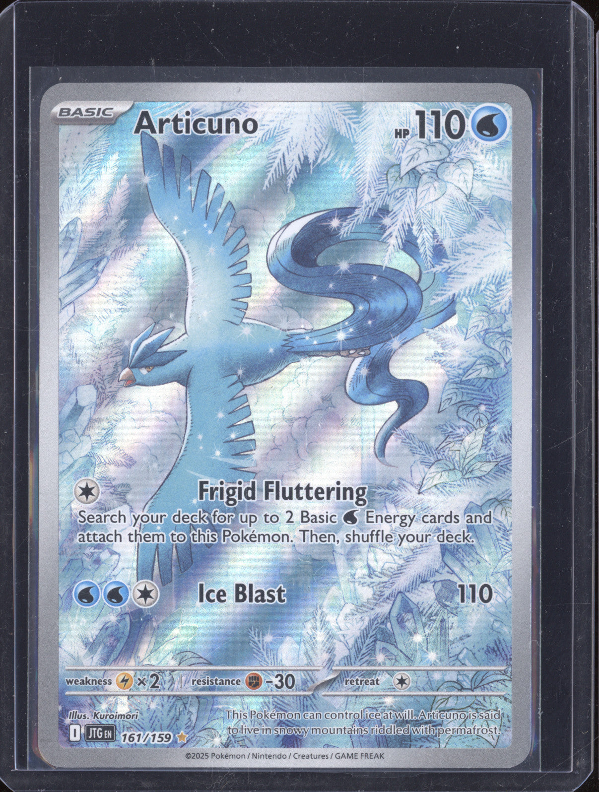 2025 Pokemon Journey Together 161 Articuno Illustration Rare