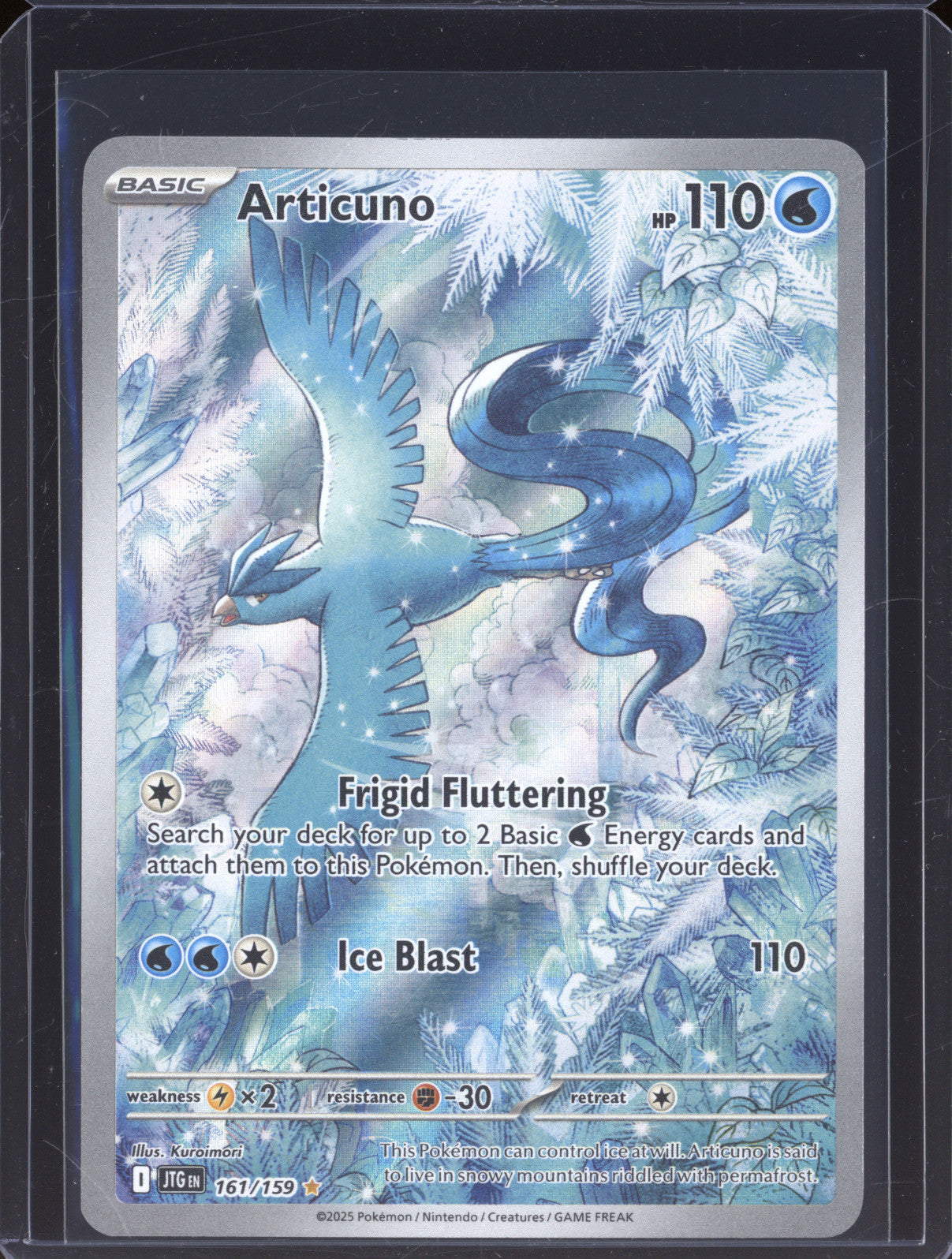 2025 Pokemon Journey Together JTG 161 Articuno Illustration Rare