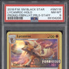 Lycanroc 2018 Pokemon Sun & Moon SM118 Forbidden Light Prerelease Staff PSA 8