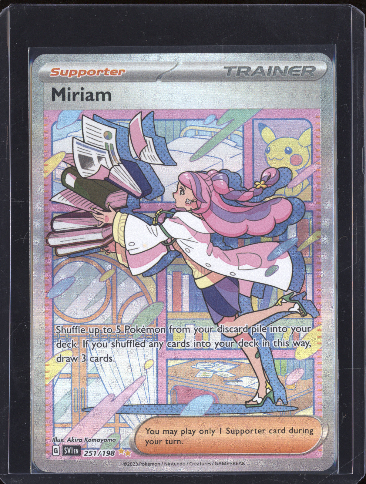 Miriam 2023 Pokemon Scarlet & Violet 251/198 Special Illustration Rare