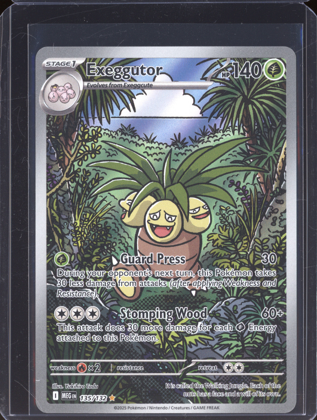 2025 Pokemon Mega Evolutions MEG 135 Exeggutor Illustration Rare