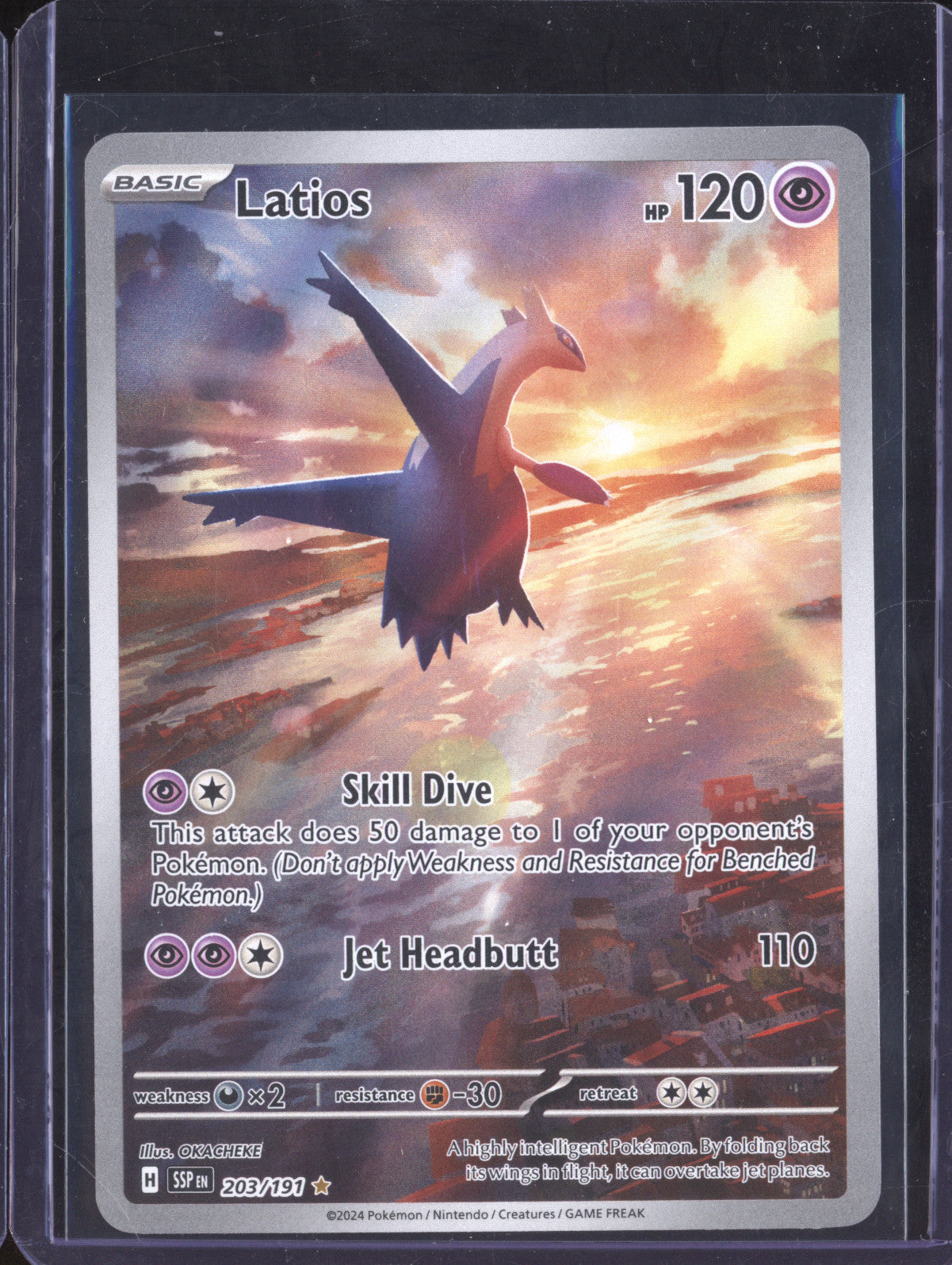 Latios 2024 Pokemon Surging Sparks 203/191 Illustration Rare