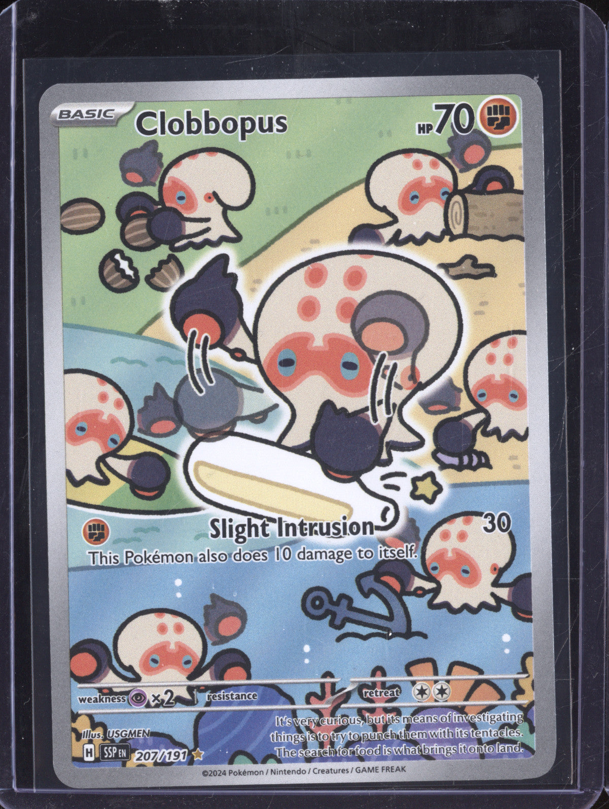 Clobbopus 2024 Pokemon Surging Sparks 207/191 Illustration Rare