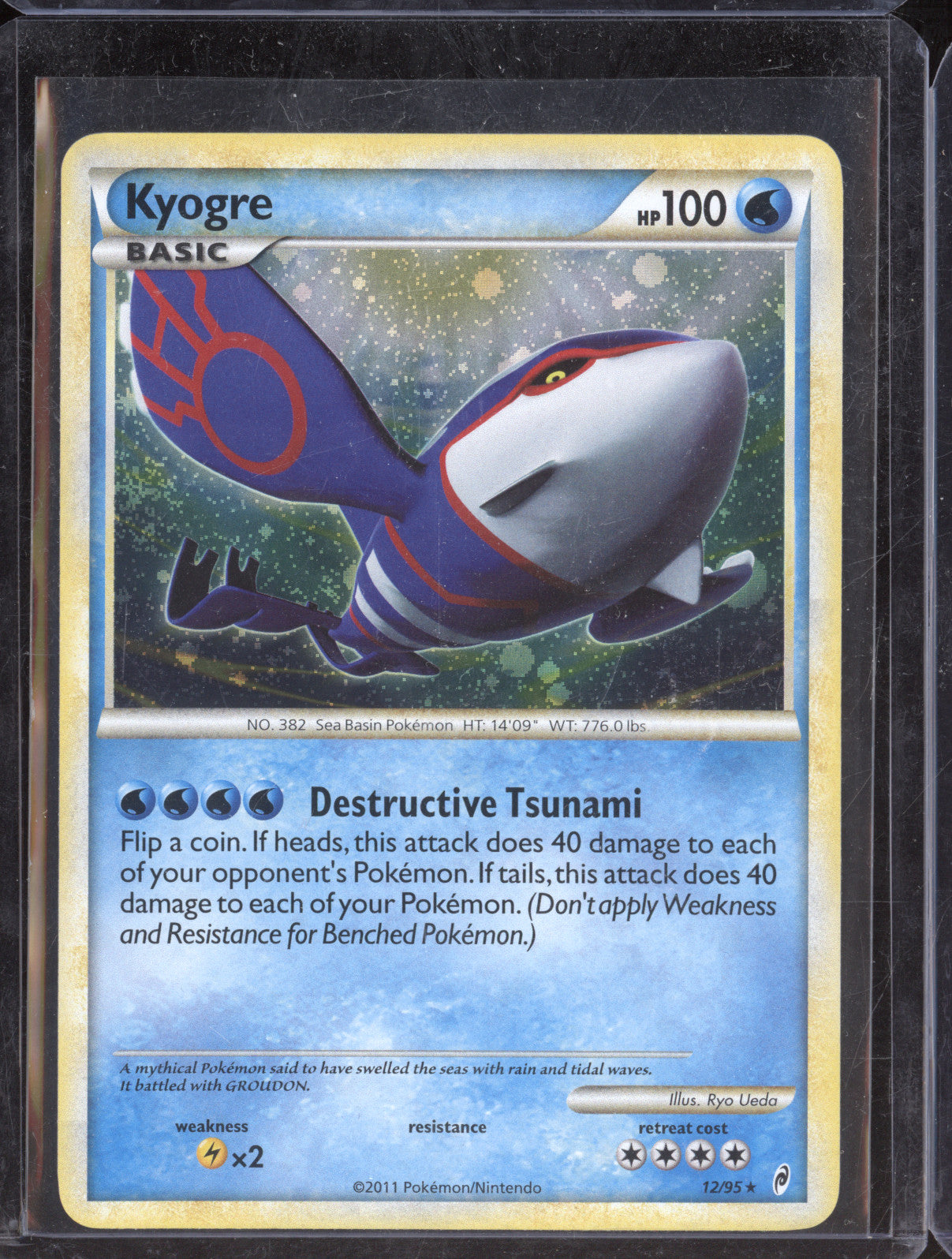 2011 Pokemon Call of Legends 12/95 Kyogre Holo Rare