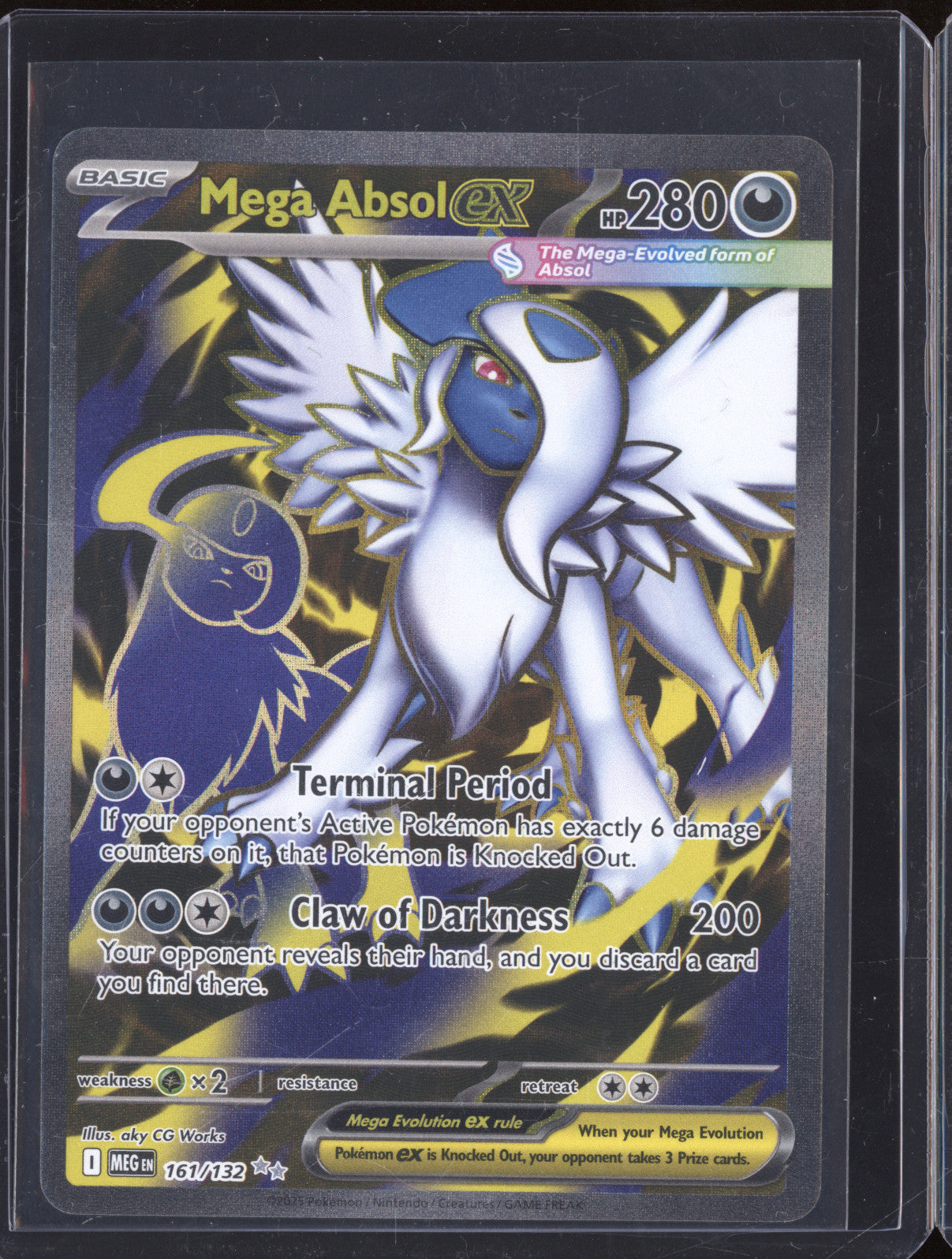2025 Pokemon Mega Evolutions 161/132 Mega Absol ex Ultra Rare
