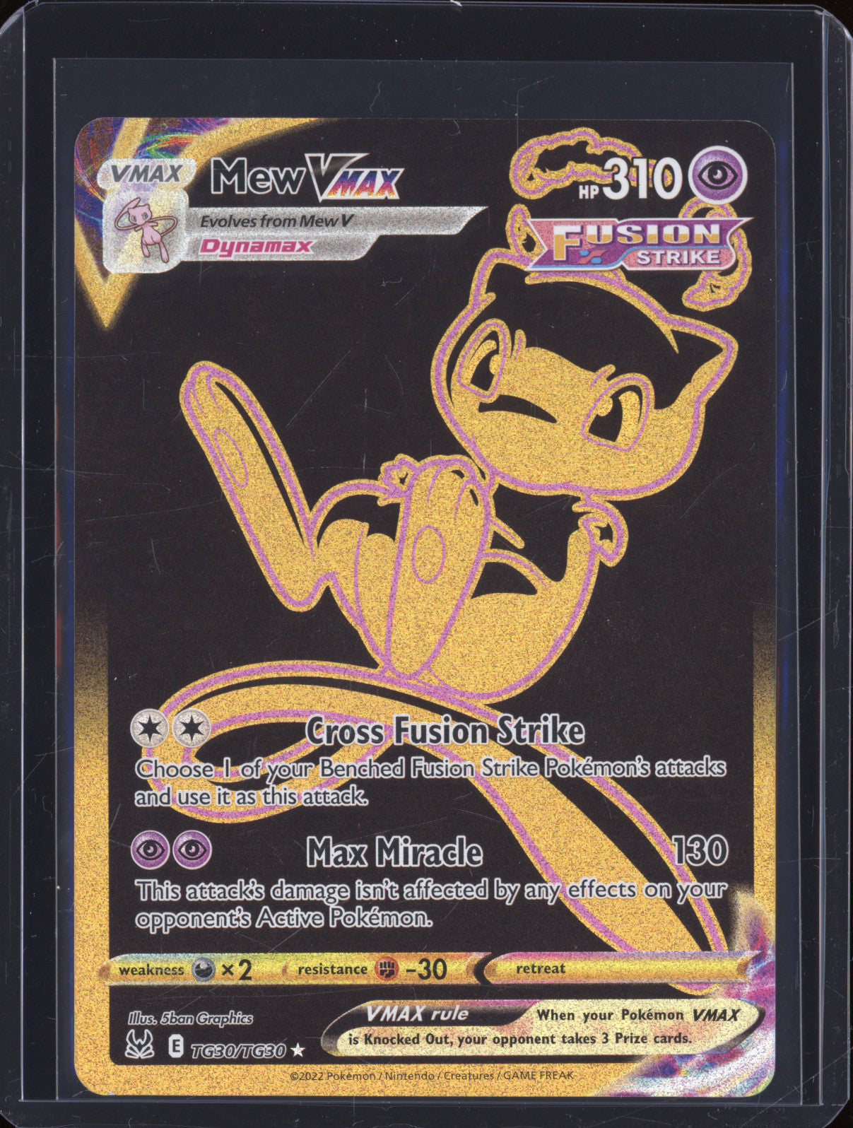 Mew Vmax 2022 Pokemon Lost Origiin TG30/TG30 Ultra Rare