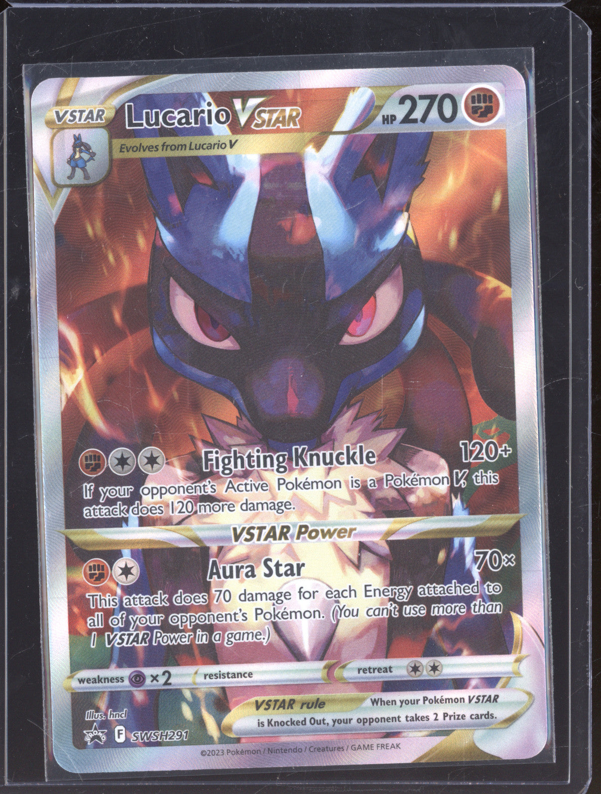 2023 Pokemon TCG Sword & Shield Promo SWSH291 Lucario VSTAR