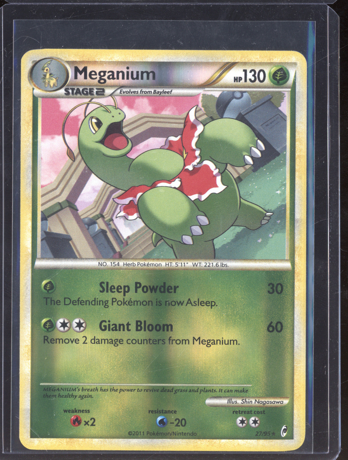 2011 Pokemon Call of Legends 27/95 Meganium Reverse Holo