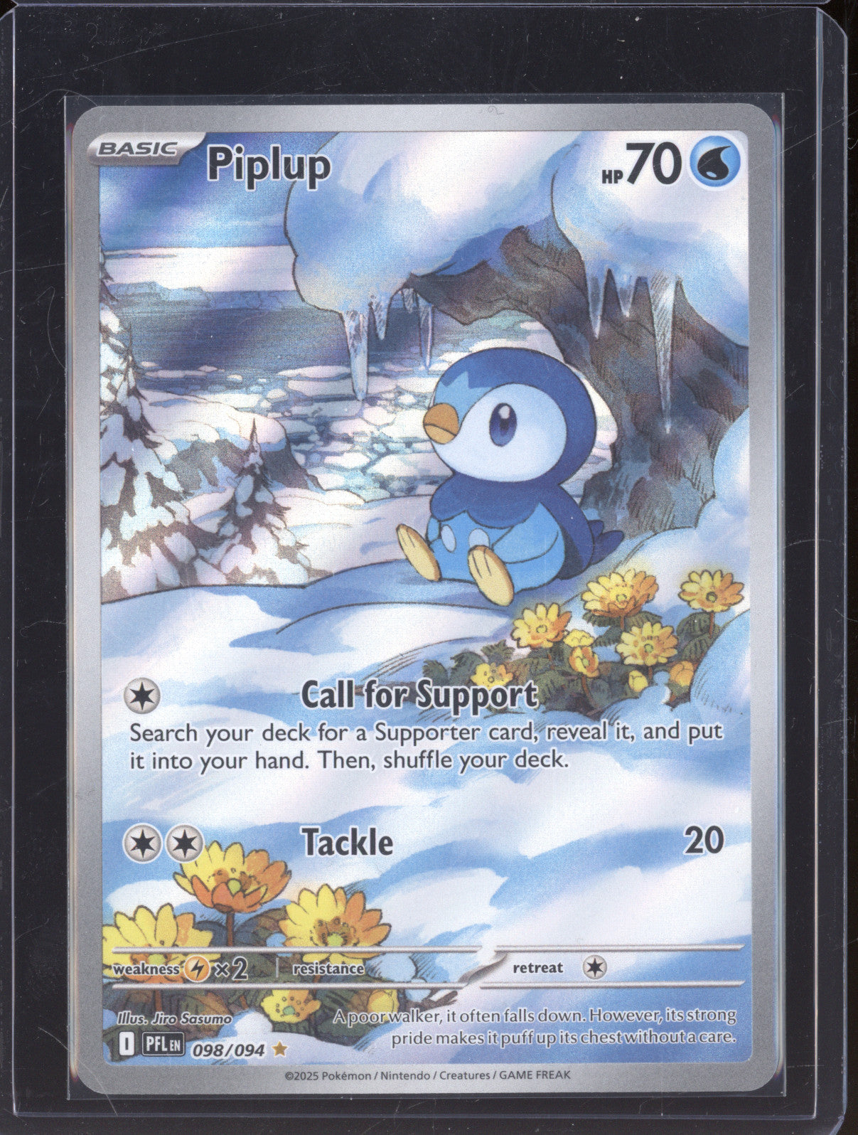 Piplup 2025 Pokemon Phantasmal Flames PFL 098/094 Illustration Rare