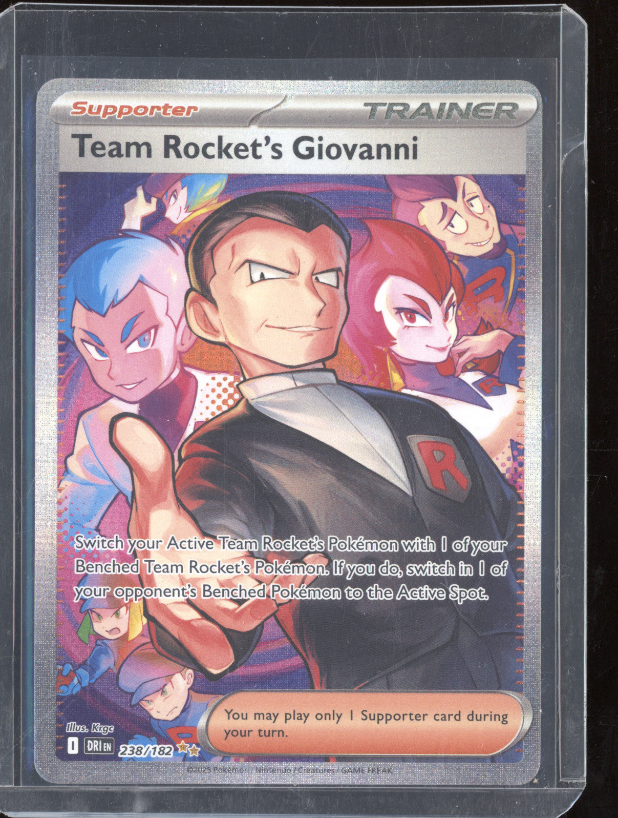Team Rocket's Giovanni Pokemon Destined Rivals 238/182 Special Illustration Rare
