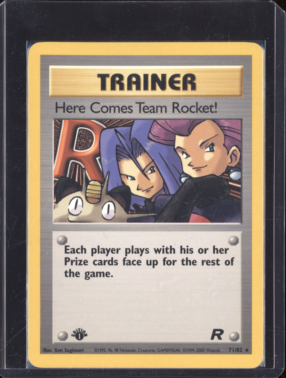 Here Comes Team Rocket! 2000 Pokemon Team Rocket 1st Edition 71/82 Rare
