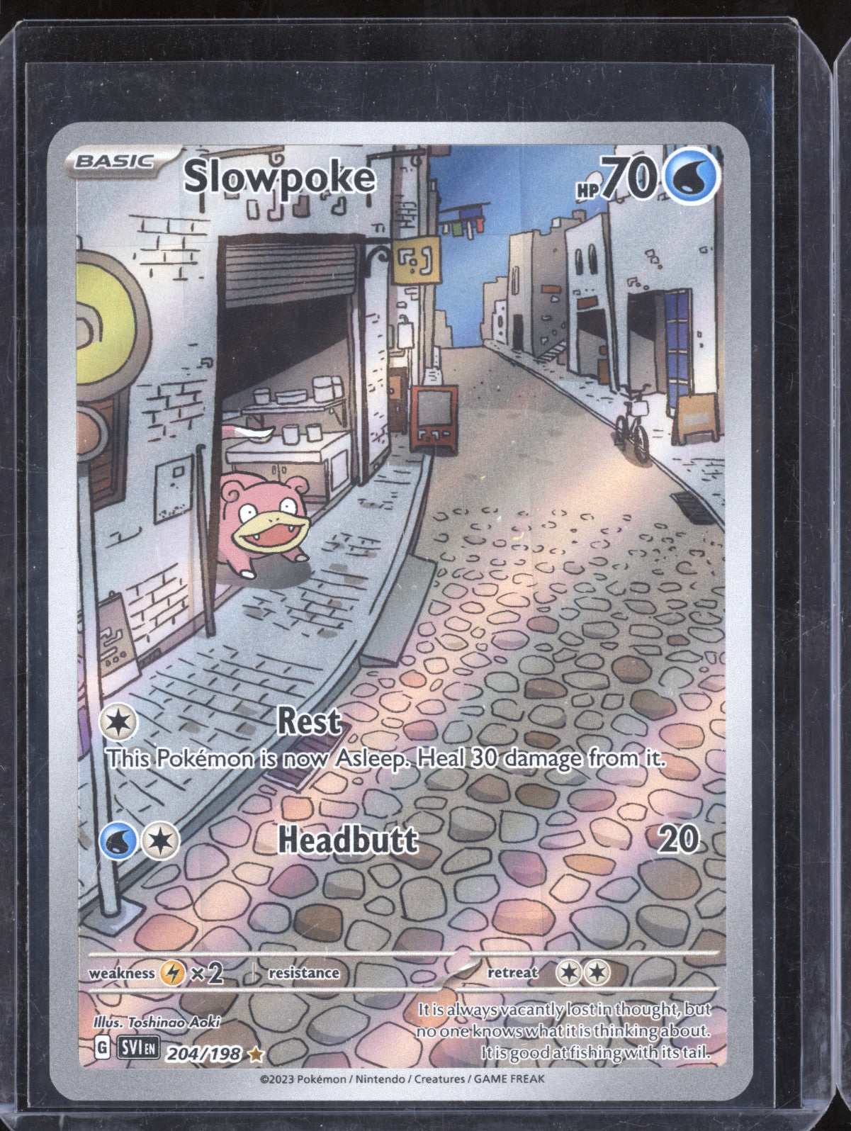 Slowpoke 2023 Pokemon Scarlet & Violet 204/198 Illustration Rare