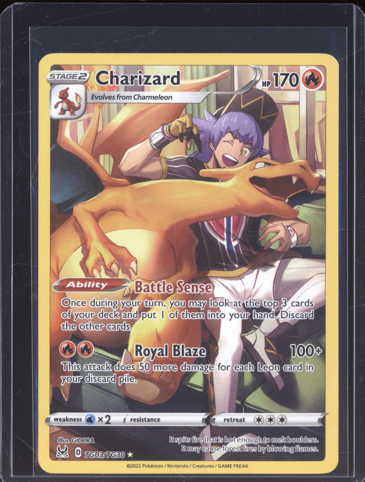 Charizard 2022 Pokemon Lost Origin TG03/TG31 Ultra Rare