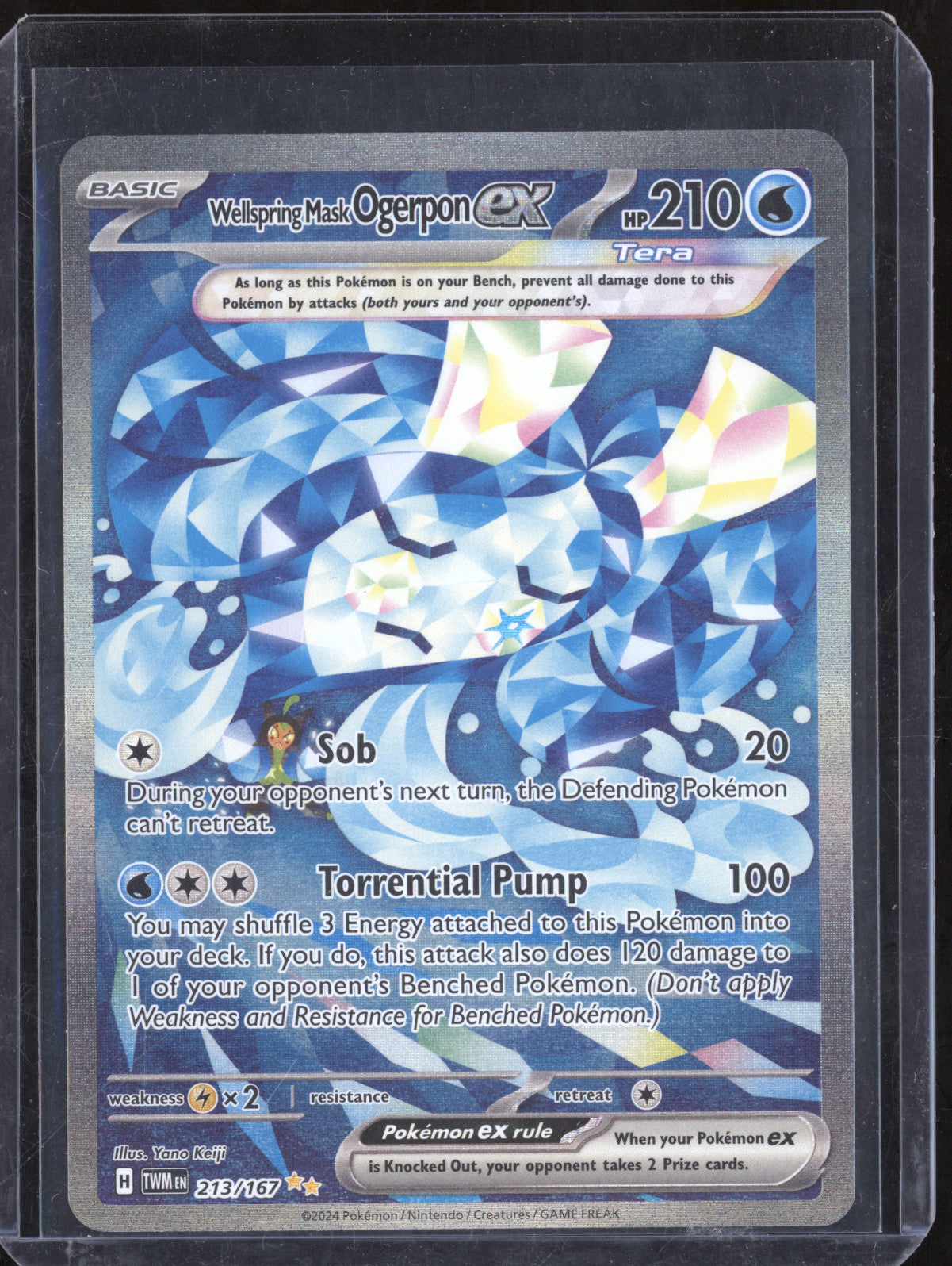 Ogerpon ex 2024 Pokemon Twilight Masquerade 213/167 Special Illustration Rare