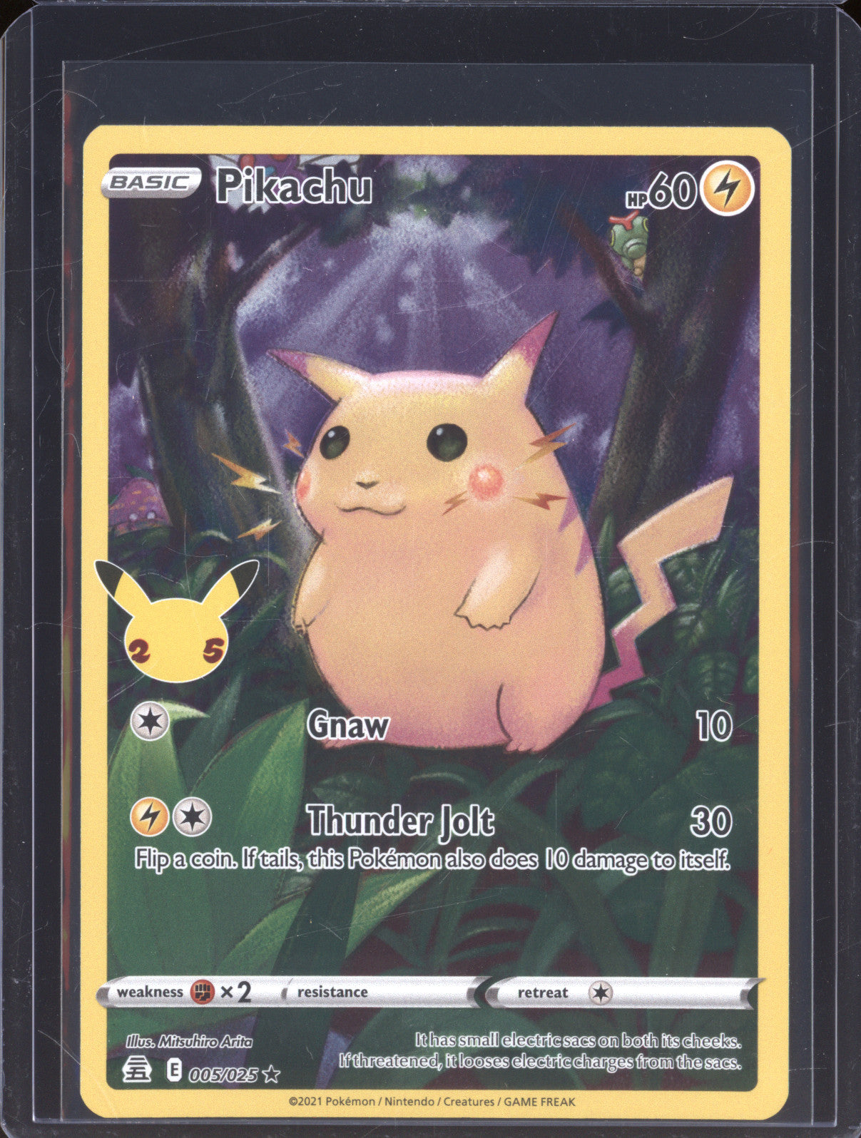 Pikachu 2021 Pokemon 25th Celebrations 005/025 Holo Rare