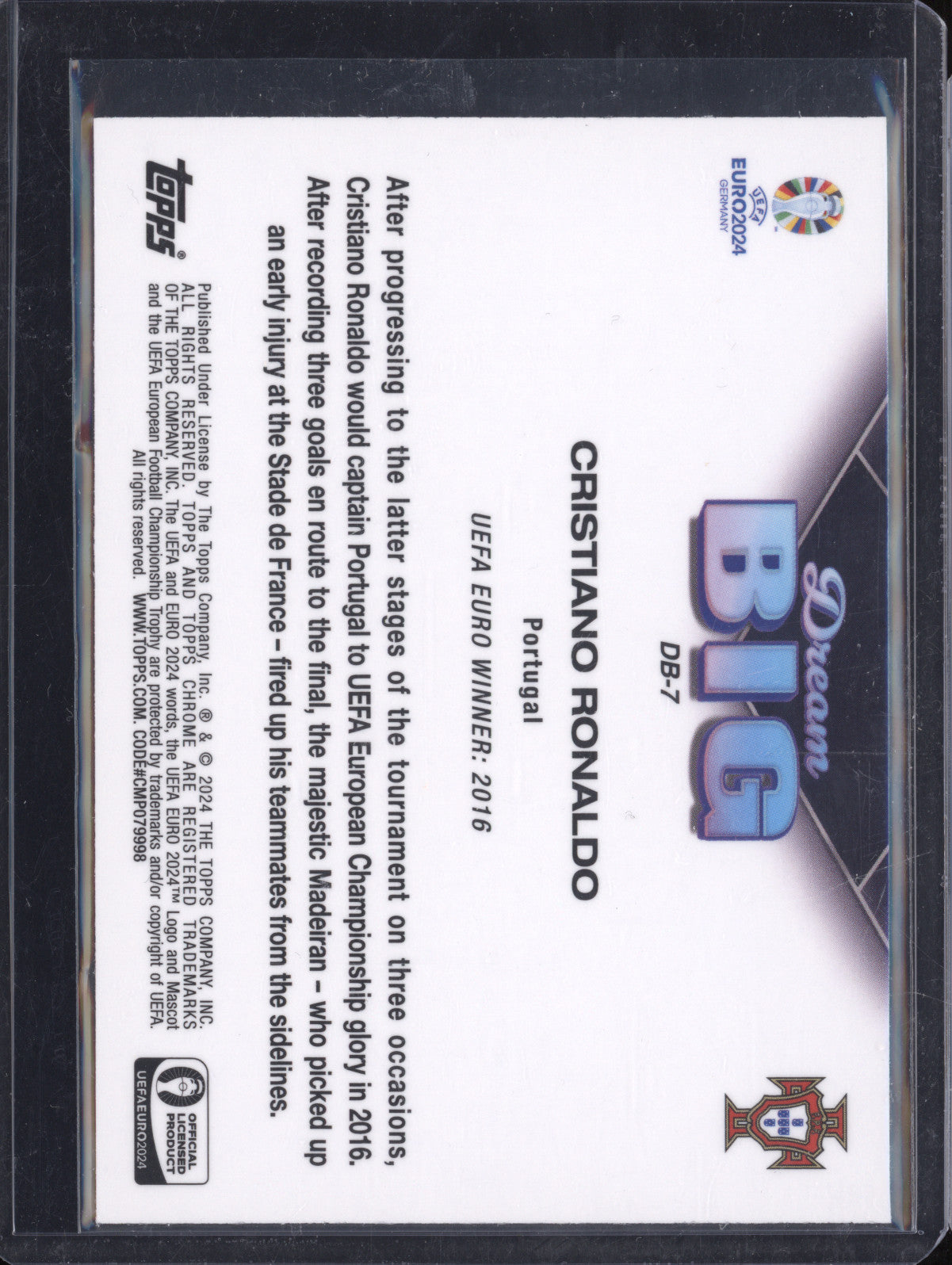 Cristiano Ronaldo 2024 Topps Chrome Euro DB-7 Dream Big