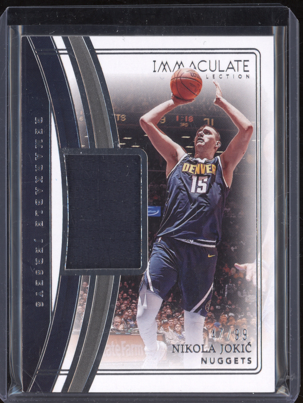 Nikola Jokic 2022-23 Panini Immaculate RJ-NN Remarkable Jerseys 47/99