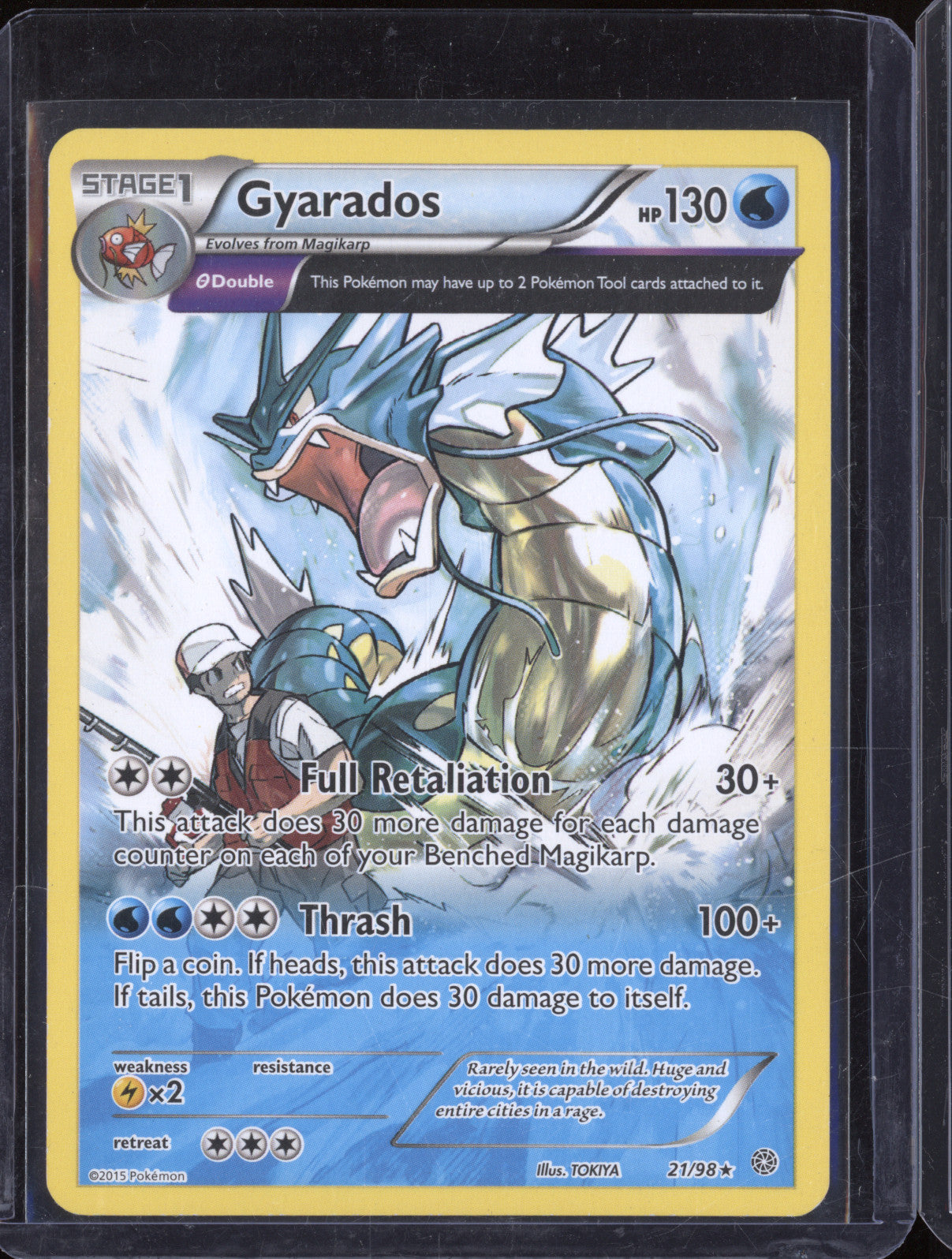 2015 Pokemon Ancient Origins 21 Gyarados Holo