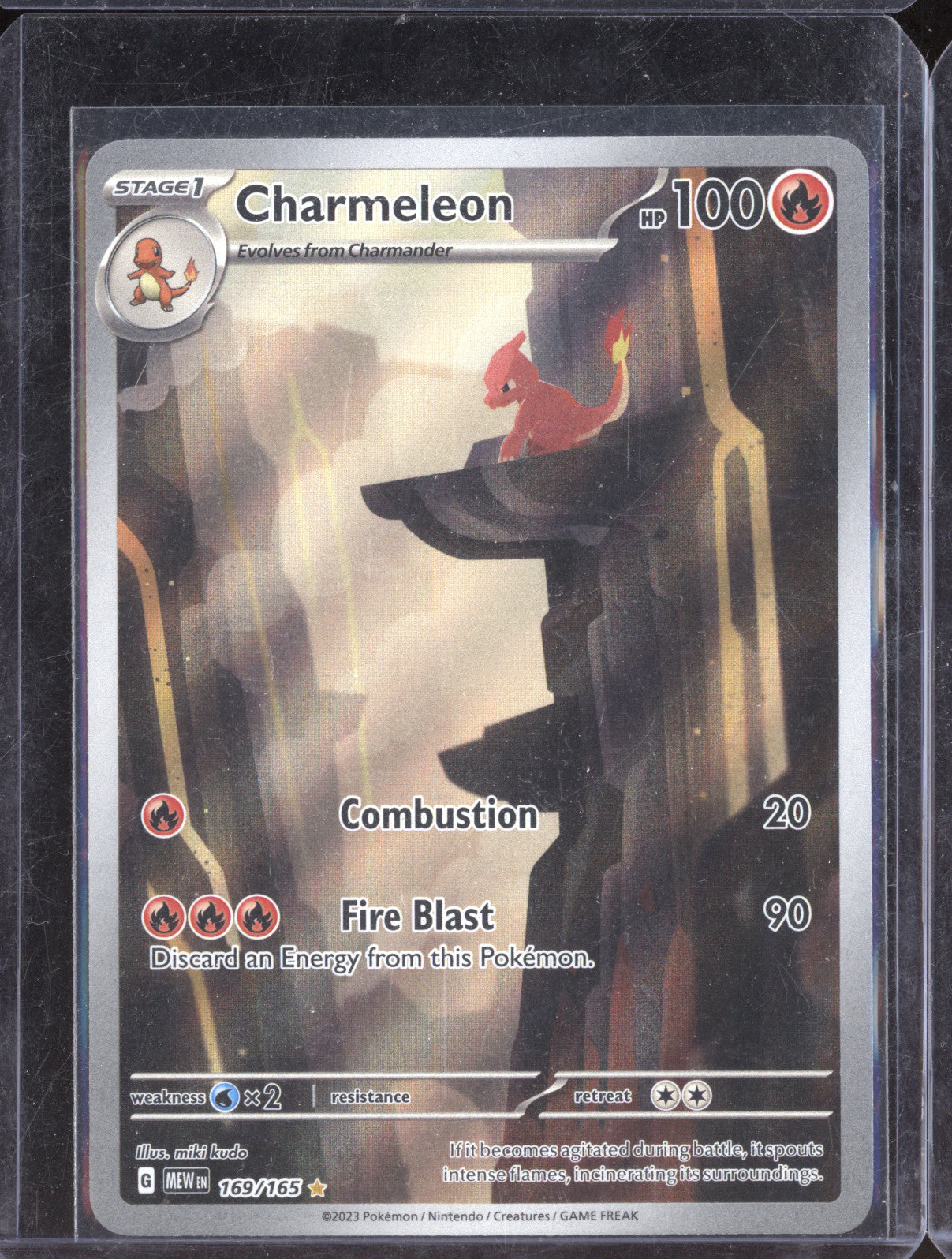 Charmeleon 2023 Pokemon Scarlet & Violet 151 MEW 169/165 Illustration Rare
