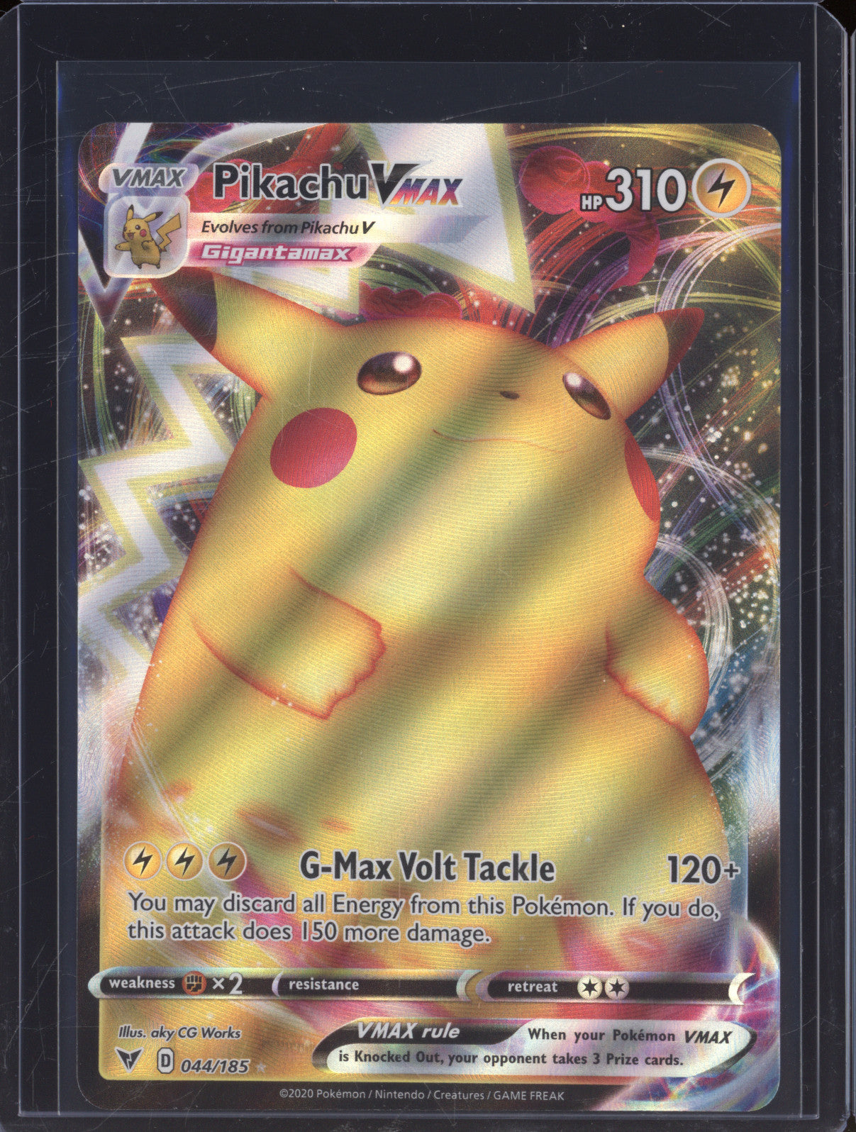 Pikachu Vmax 2020 Pokemon Vivid Voltage 044/185 Ultra Rare
