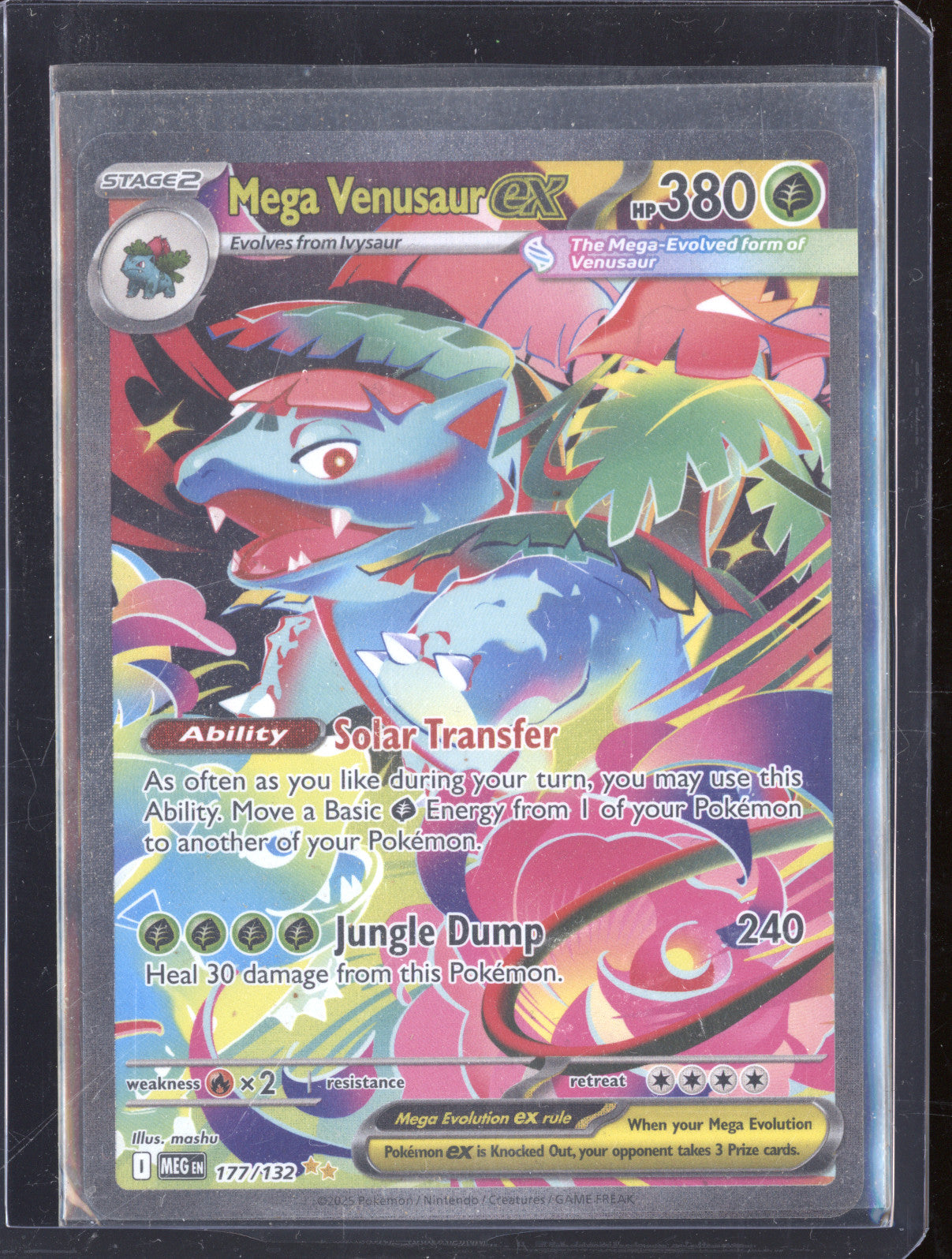 2025 Pokemon Mega Evolutions MEG 177/132 Mega Venusaur ex Special Illu