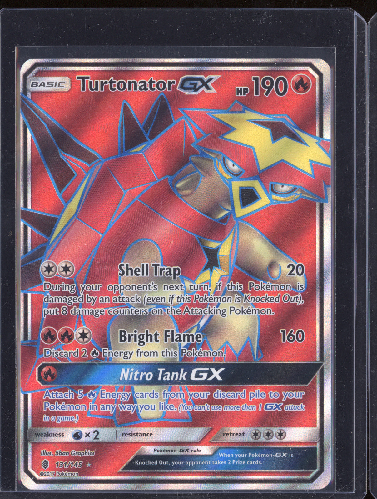 2017 Pokemon TCG Guardians Rising 131/145 Turtonator GX Full Art