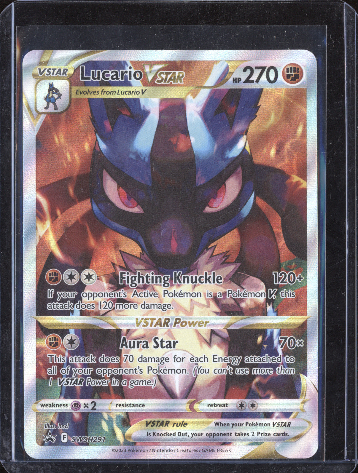 Lucario Vstar - SWSH291 - Black Star Promo - Pokemon