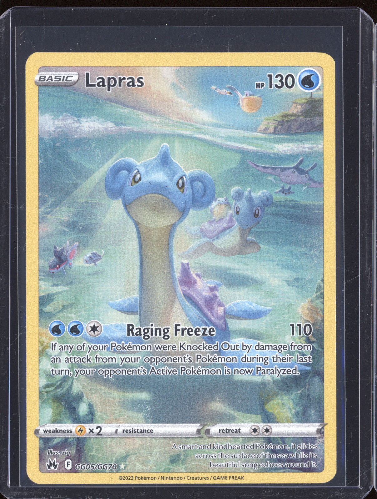 Lapras 2023 Pokemon Crown Zenith GG05/GG70 Ultra Rare
