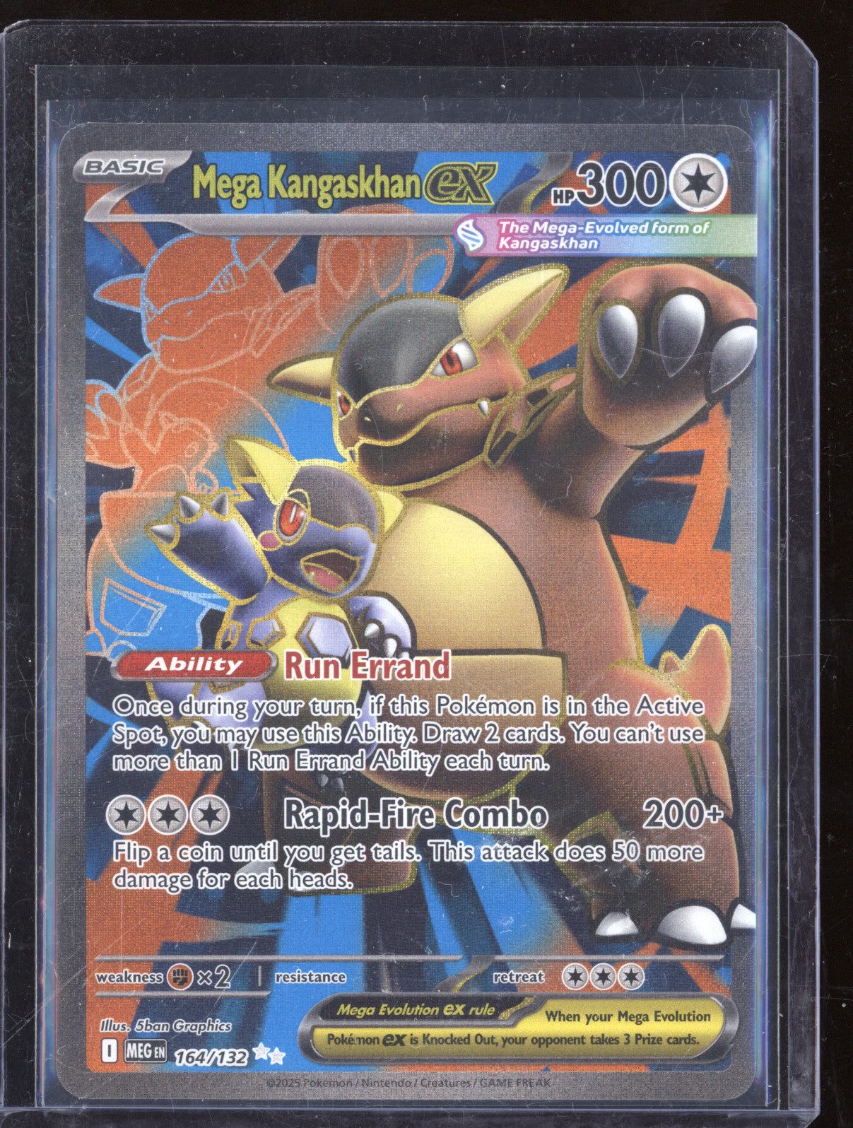 2025 Pokemon Mega Evolutions 164/132 Mega Kangaskhan Ex Ultra Rare