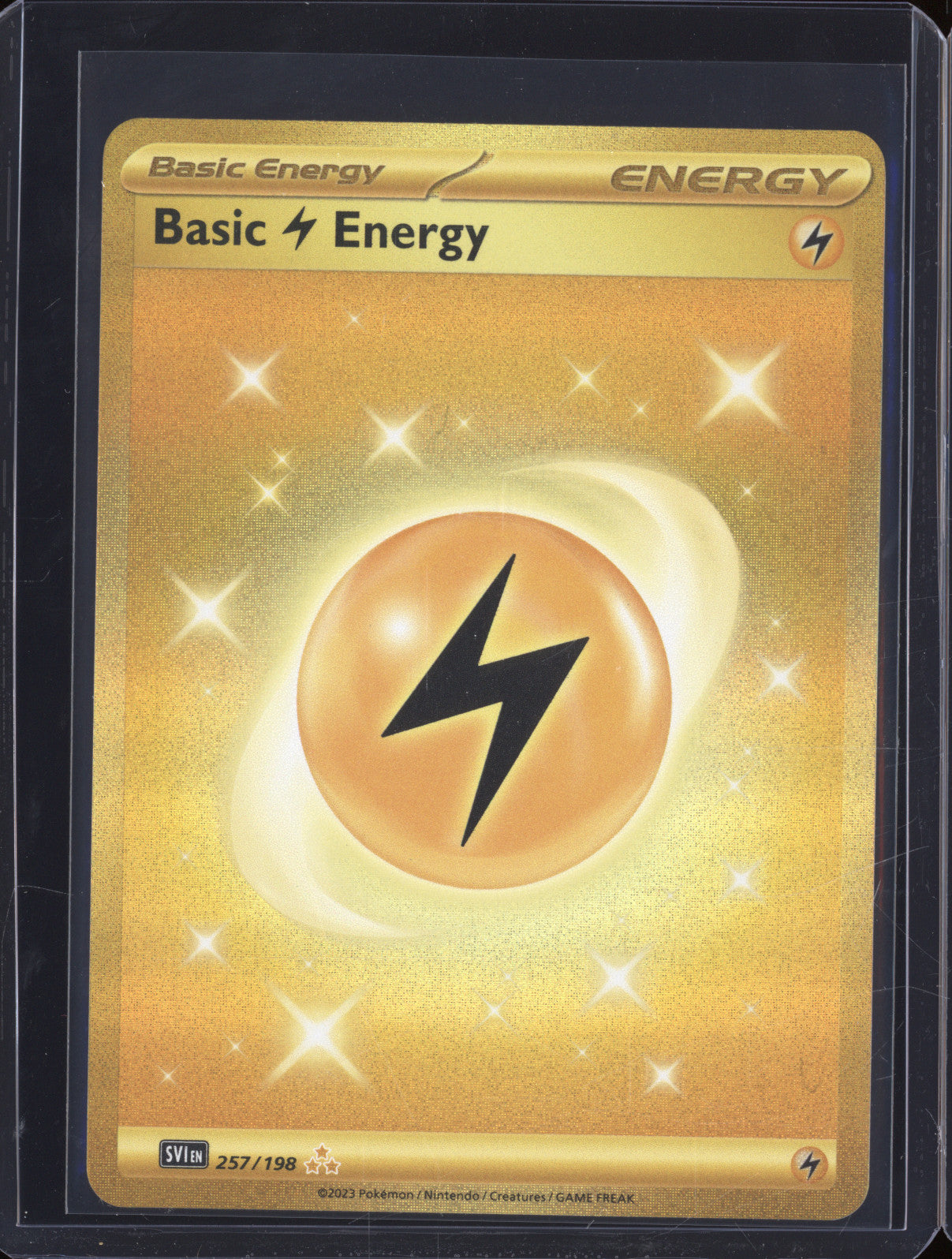 Lightning Energy 2023 Pokemon Scarlet & Violet SVI 257/198 Hyper Rare