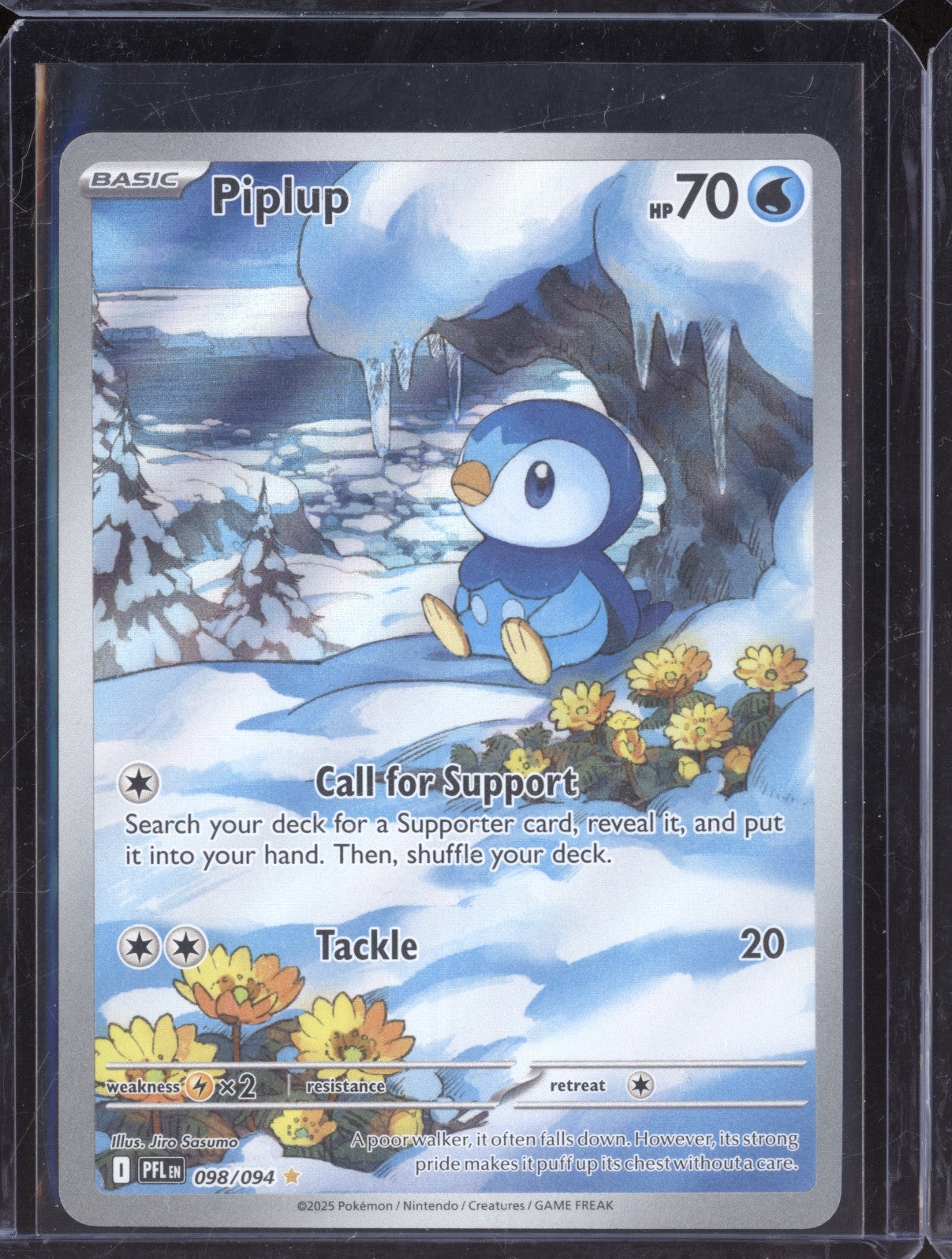 Piplup 2025 Pokemon Phantasmal Flames PFL 098/094 Illustration Rare