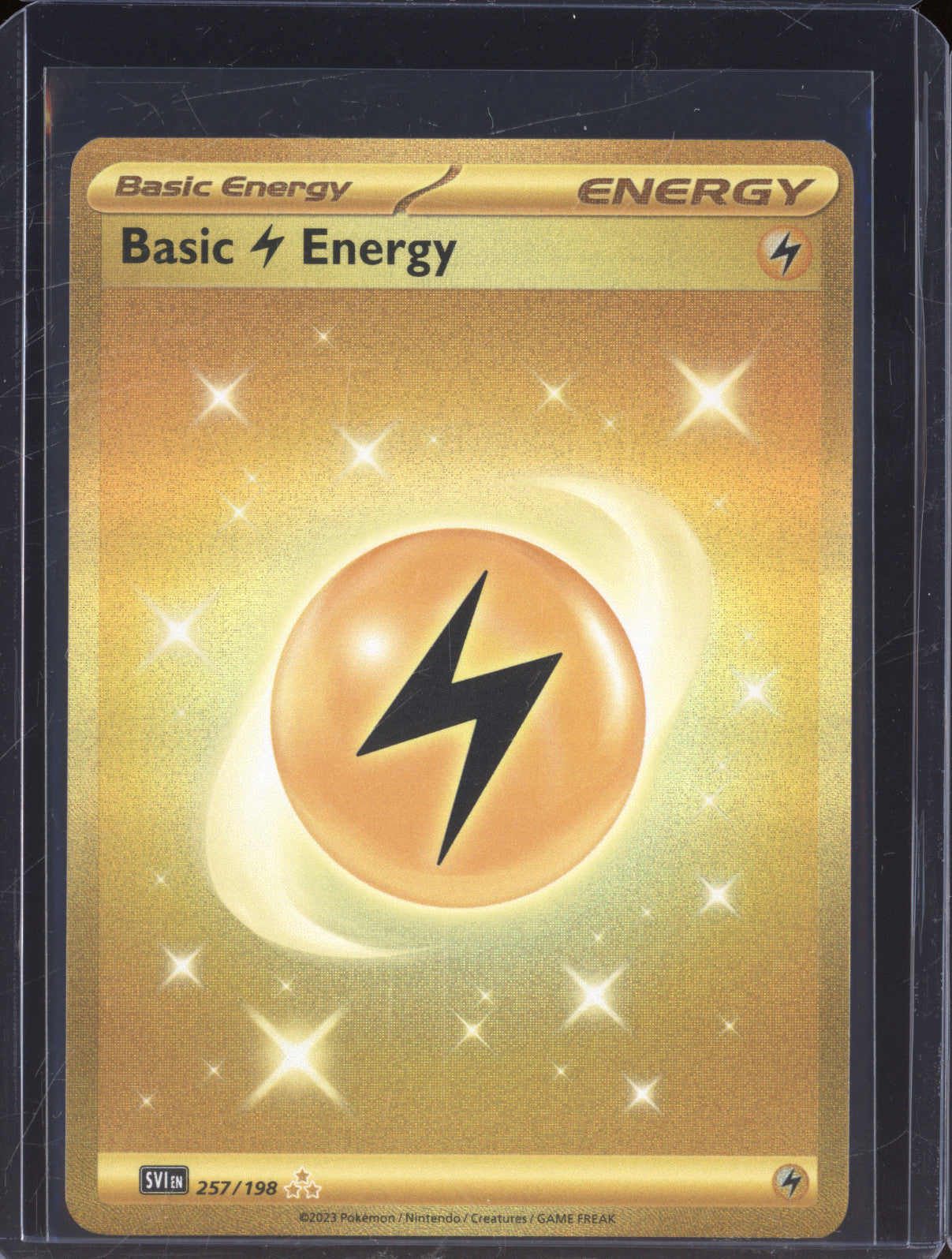 Lightning Energy 2023 Pokemon Scarlet & Violet SVI 257/198 Hyper Rare