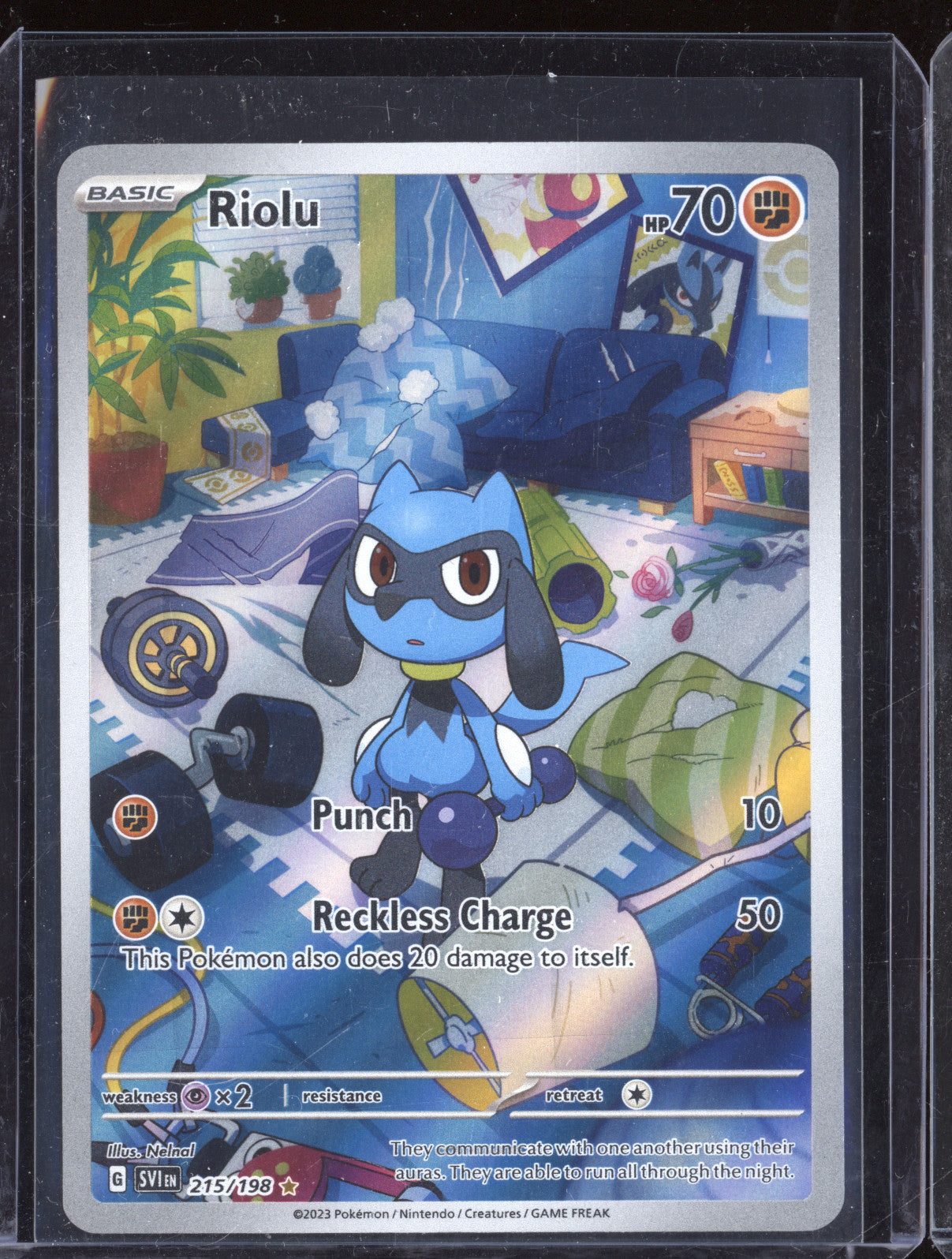 Riolu 2023 Pokemon Scarlet & Violet 215/198 Illustration Rare