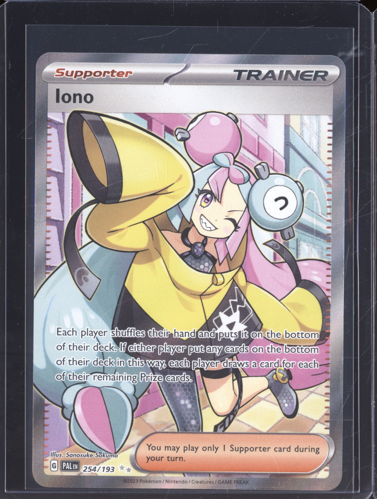 Iono 2023 Pokemon Paldea Evolved PAL 254/193 Ultra Rare