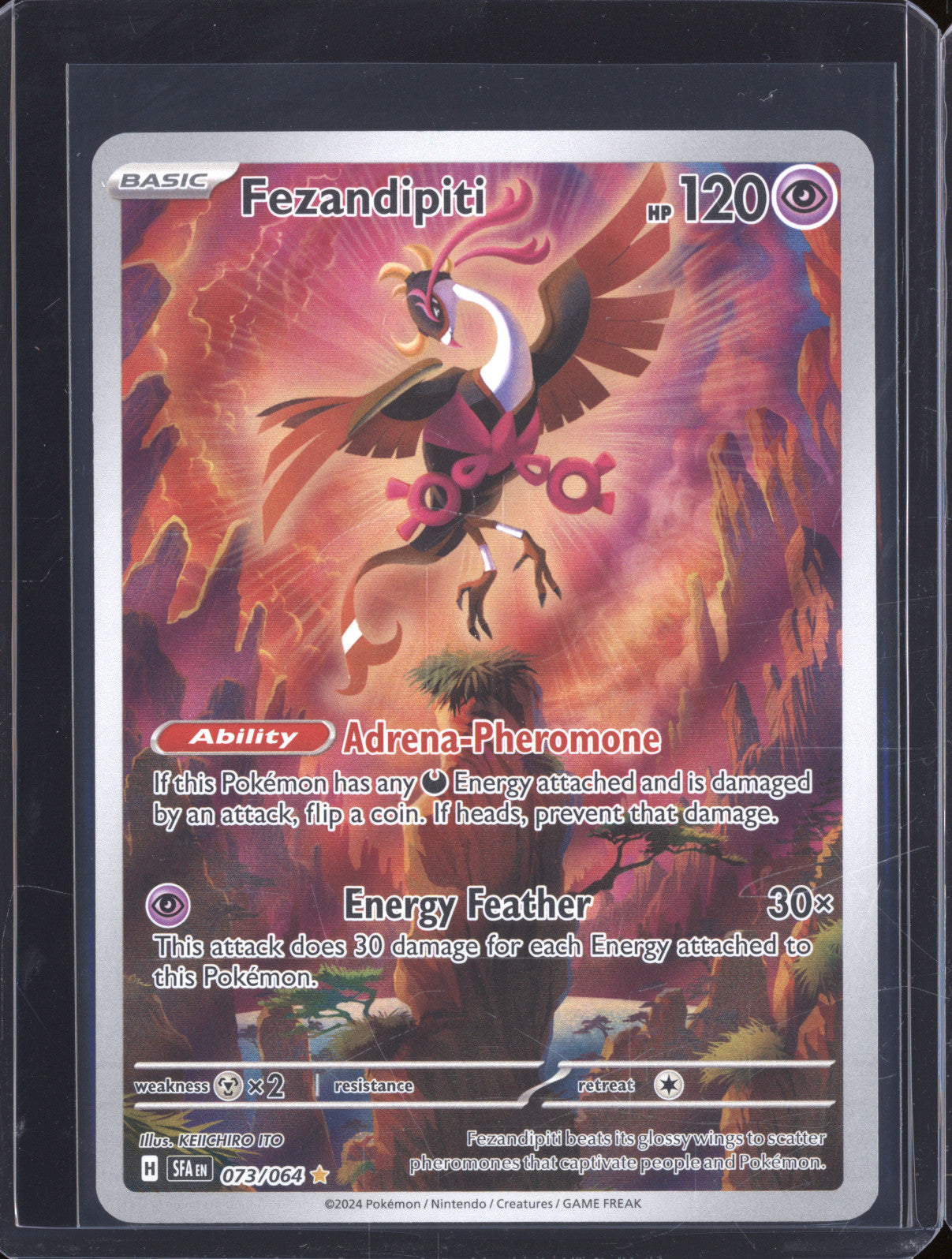 Fezandipiti 2024 Pokemon Shrouded Fable SFA 073/064 Illustration Rare