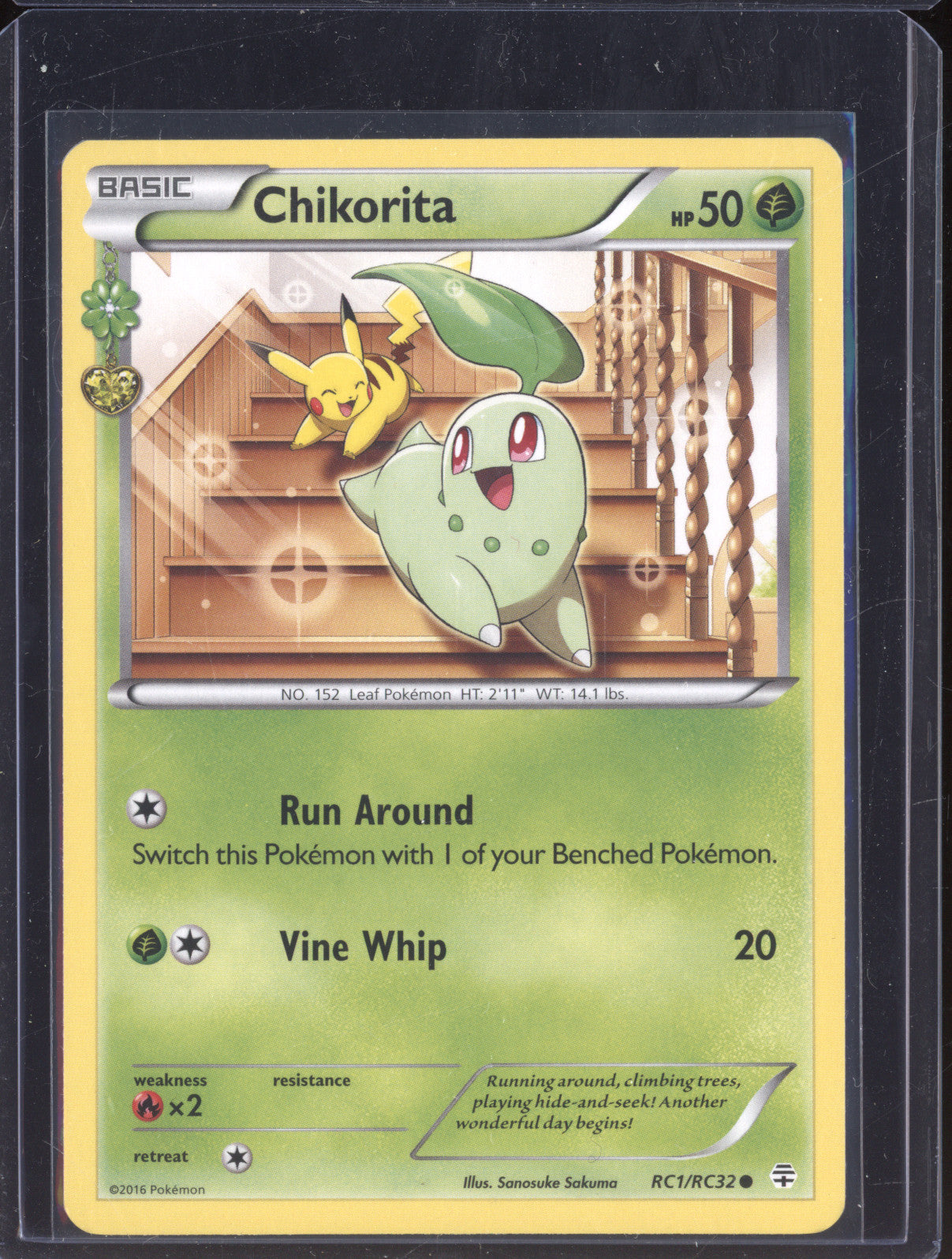 Chikorita 2016 Pokemon Generations RC1 Radiant Collection