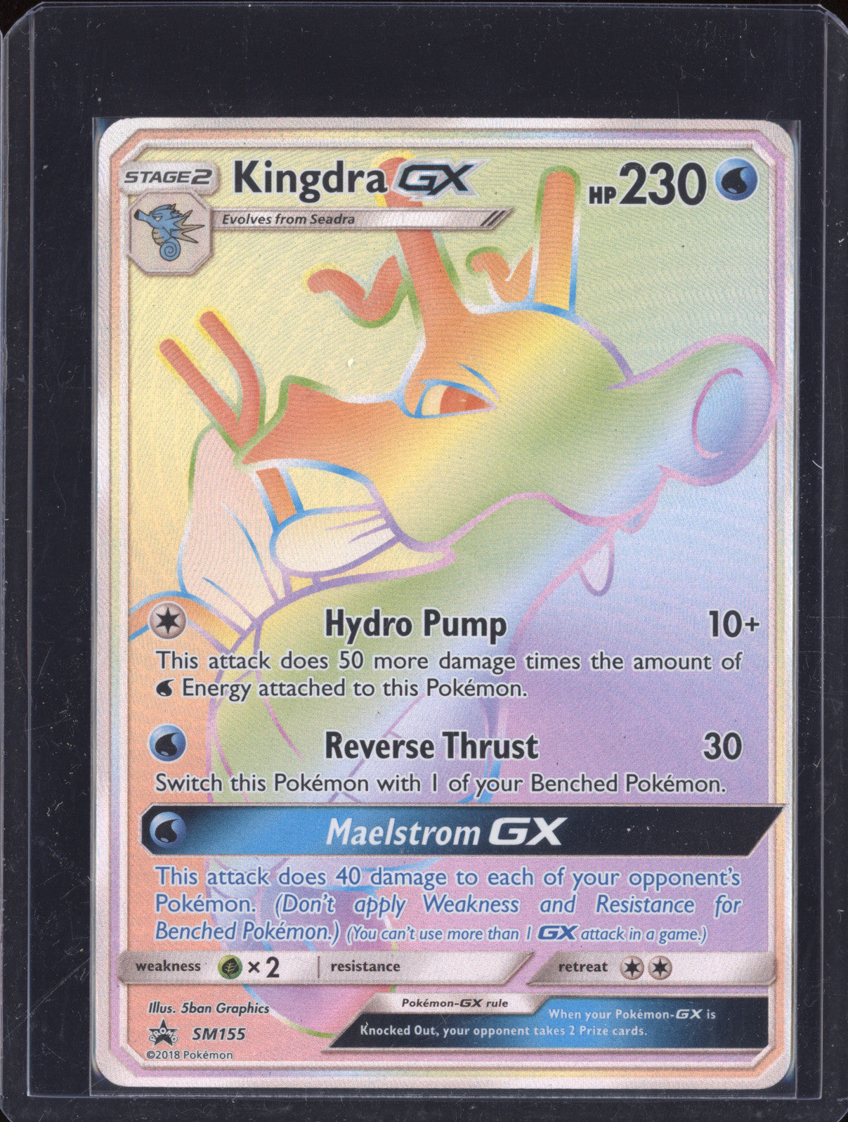 Kingdra Gx 2018 Pokemon Sun and Moon Promo SM155