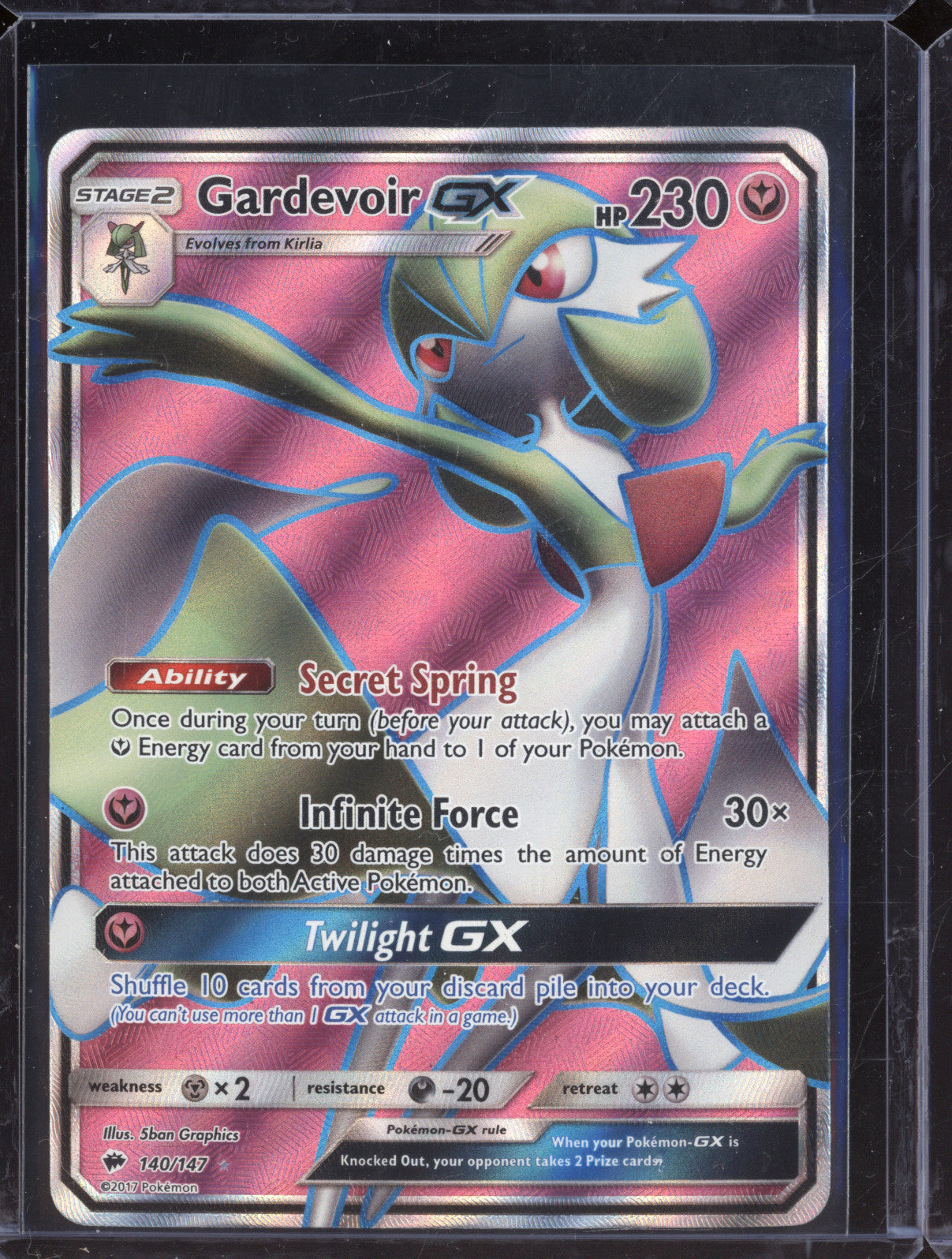 2017 Pokemon TCG Burning Shadows 140/147 Gardevoir GX Full Art