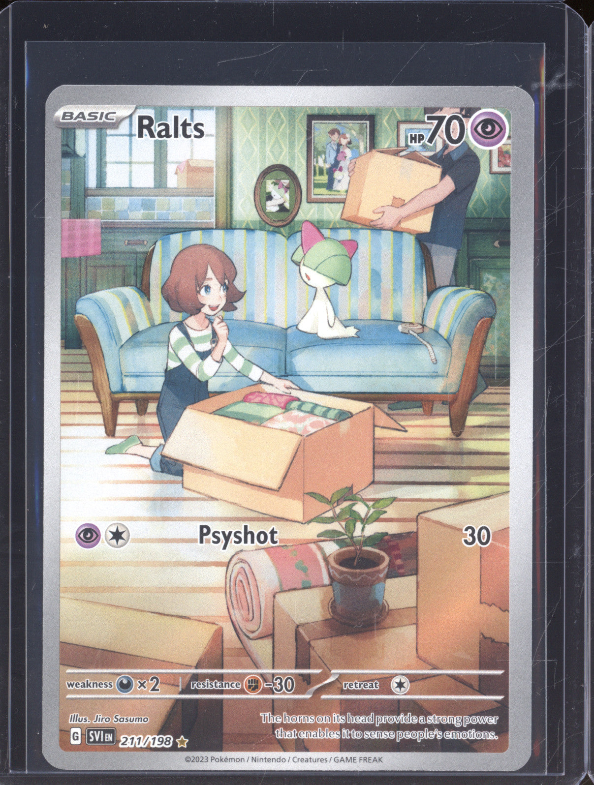 Ralts 2023 Pokemon Scarlet & Violet SVI 211/198 Illustration Rare