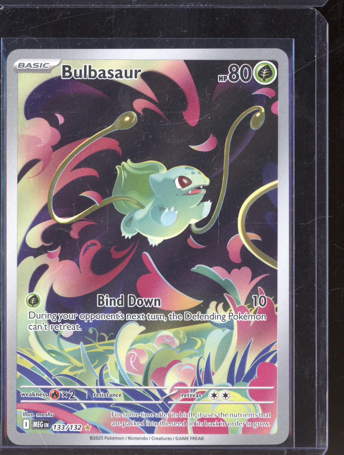 2025 Pokemon Mega Evolutions MEG 133/132 Bulbasaur Illustration Rare