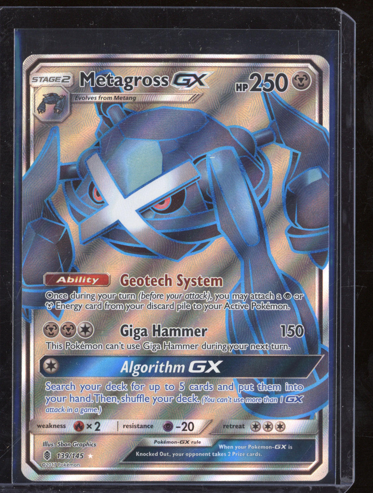 pokemon card metagross gx 2017 Pokemon TCG Guardians Rising 139/145 Metagross GX